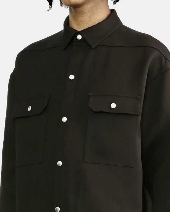 Rick Owens New STROBE Oversized Outershirt Jacket Soft Brushed Cotton M Size US M / EU 48-50 / 2 - 4 Thumbnail