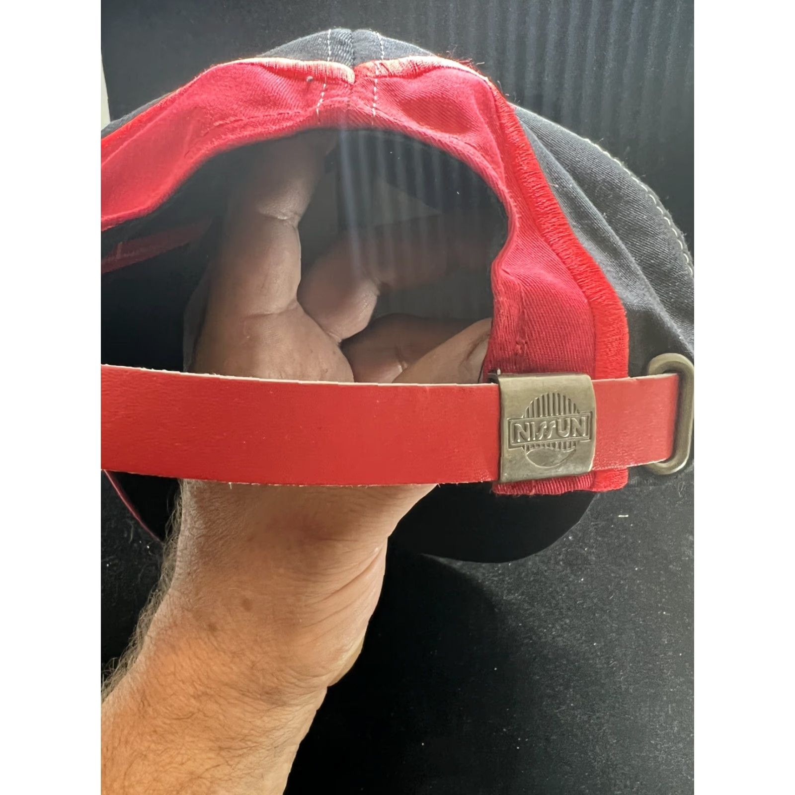Vintage Nisssun Copper Harbor Snowmobile Racing Baseball Cap Adjustable Black Men's Hat Size ONE SIZE - 5 Thumbnail