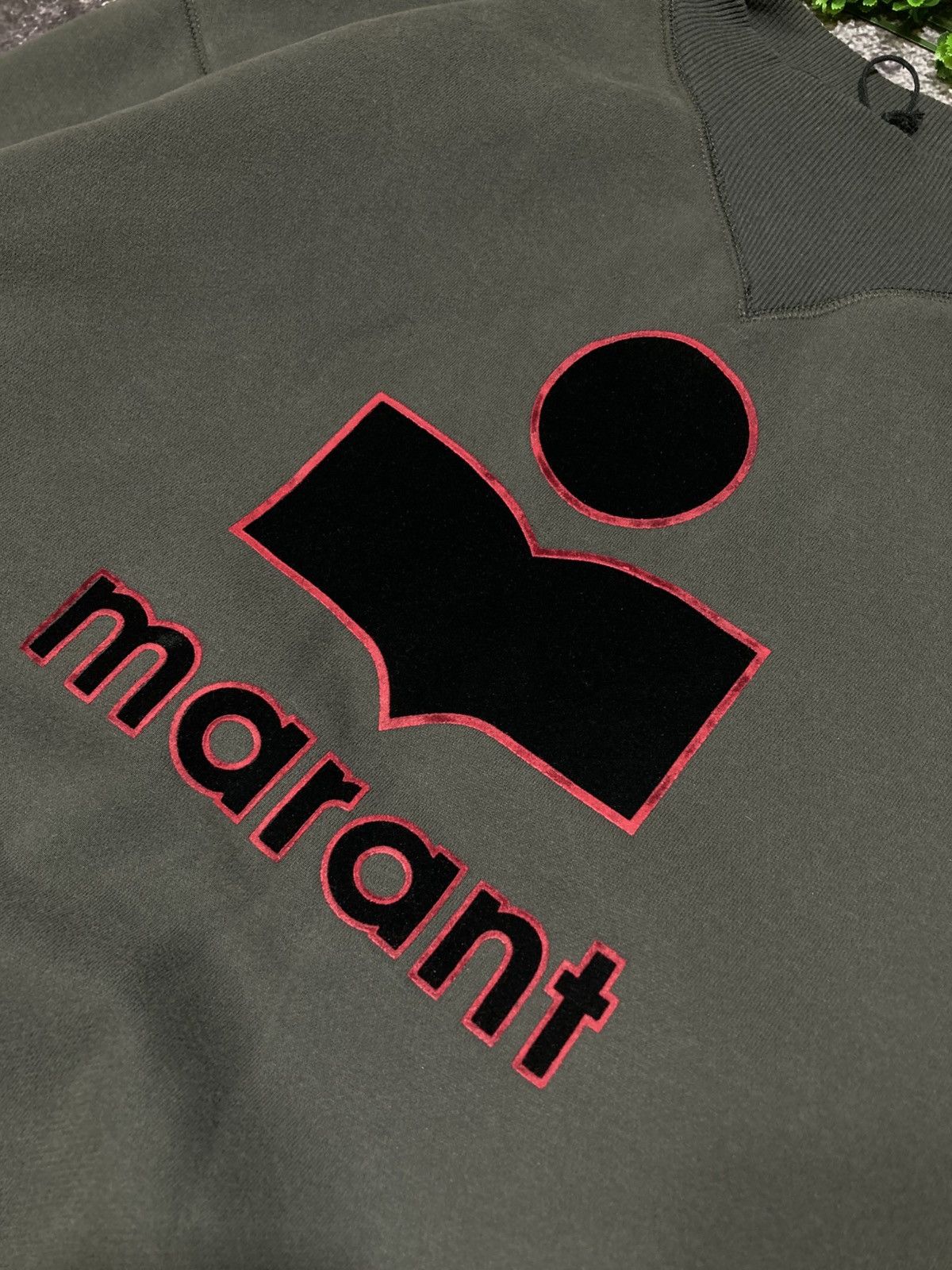 Isabel Marant Isabel Marant Etoile Moby Velour Logo Sweatshirt Size S / US 4 / IT 40 - 3 Thumbnail