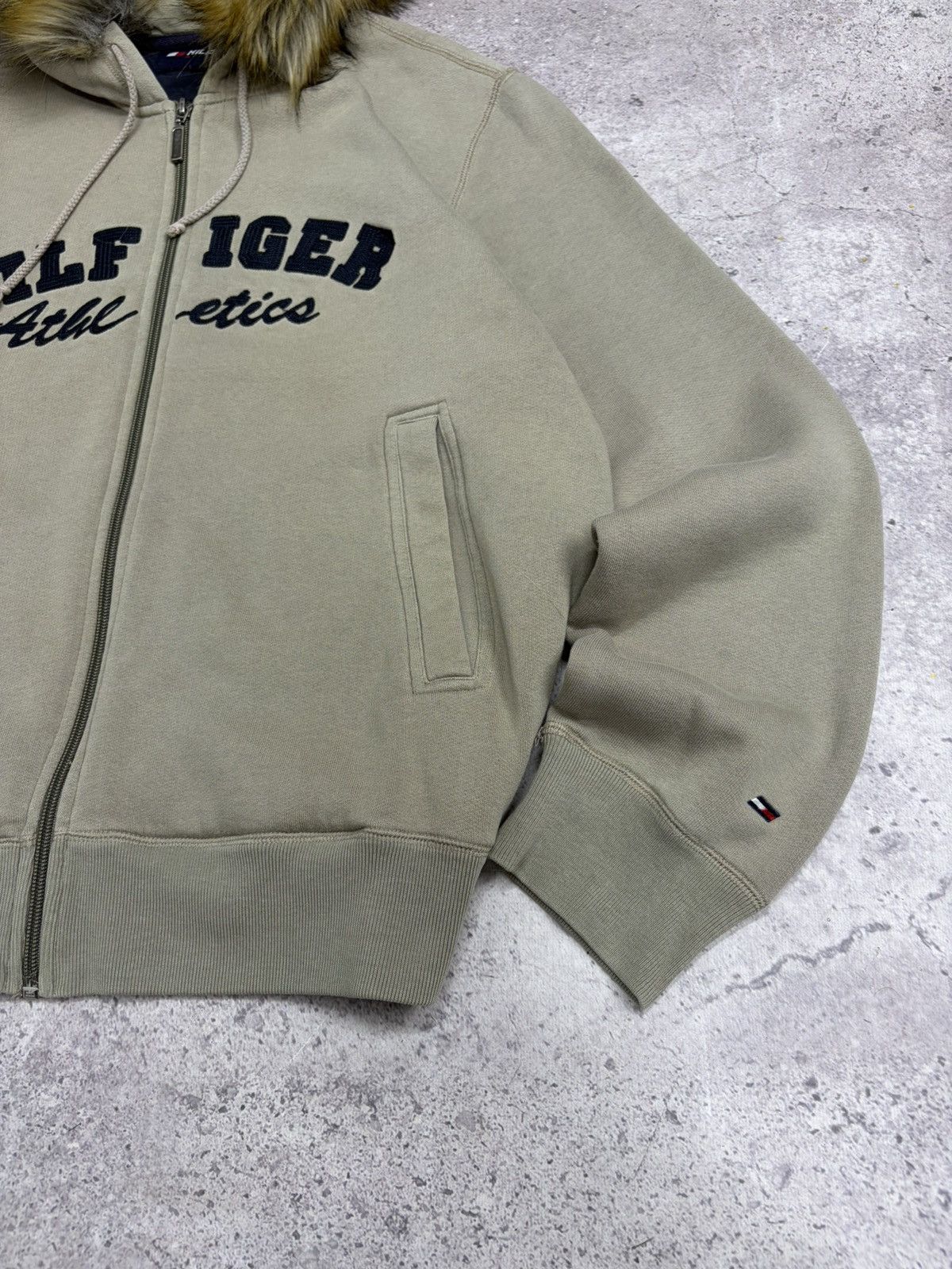 If Six Was Nine Tommy Hilfiger Fur Hood Zip Hoodie Y2K Archive Streetwear Size US M / EU 48-50 / 2 - 10 Thumbnail