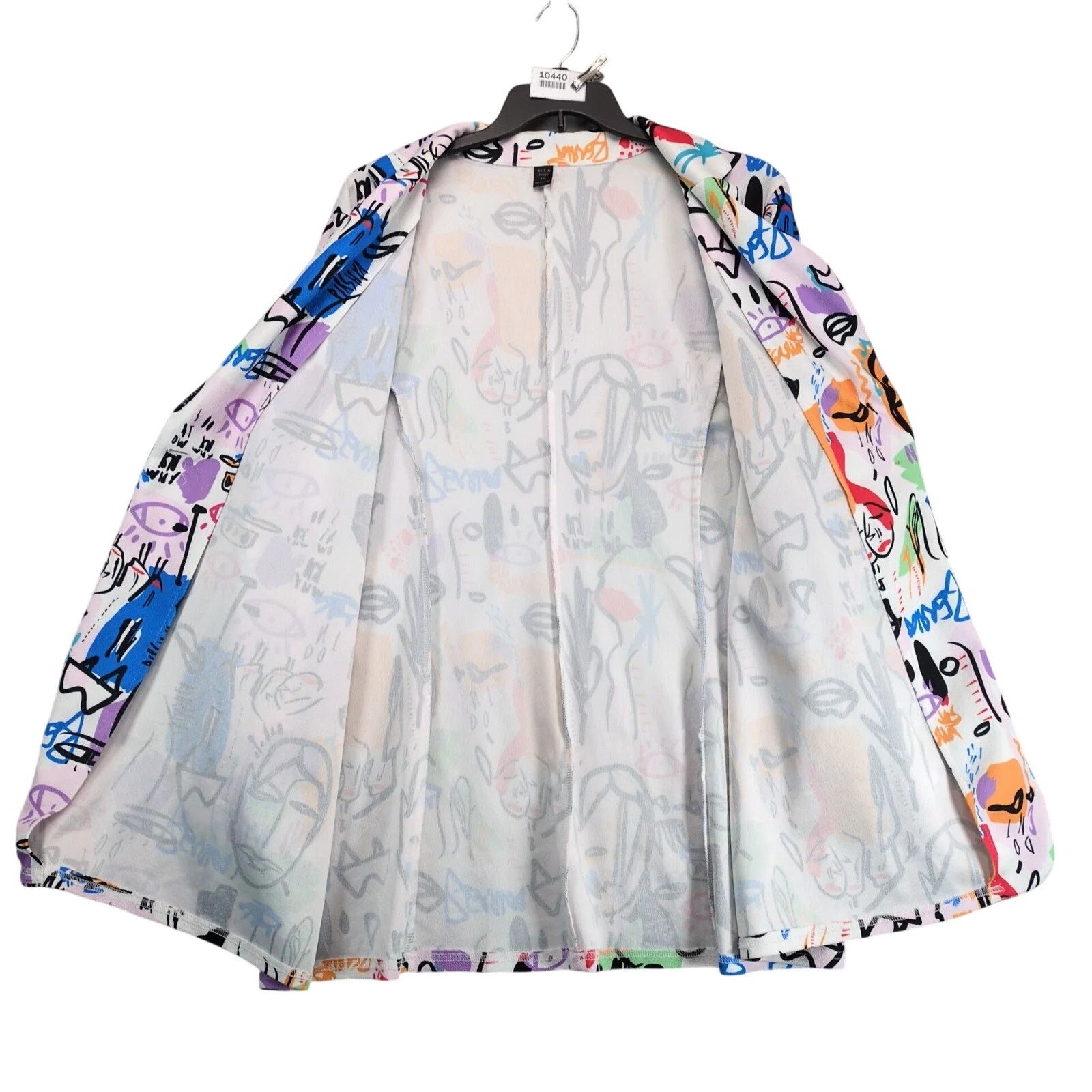 Shein SHEIN Curve Blazer Womens 4XL Plus Multicolor Abstract Print Size 4XL / US 24-26 - 2 Thumbnail