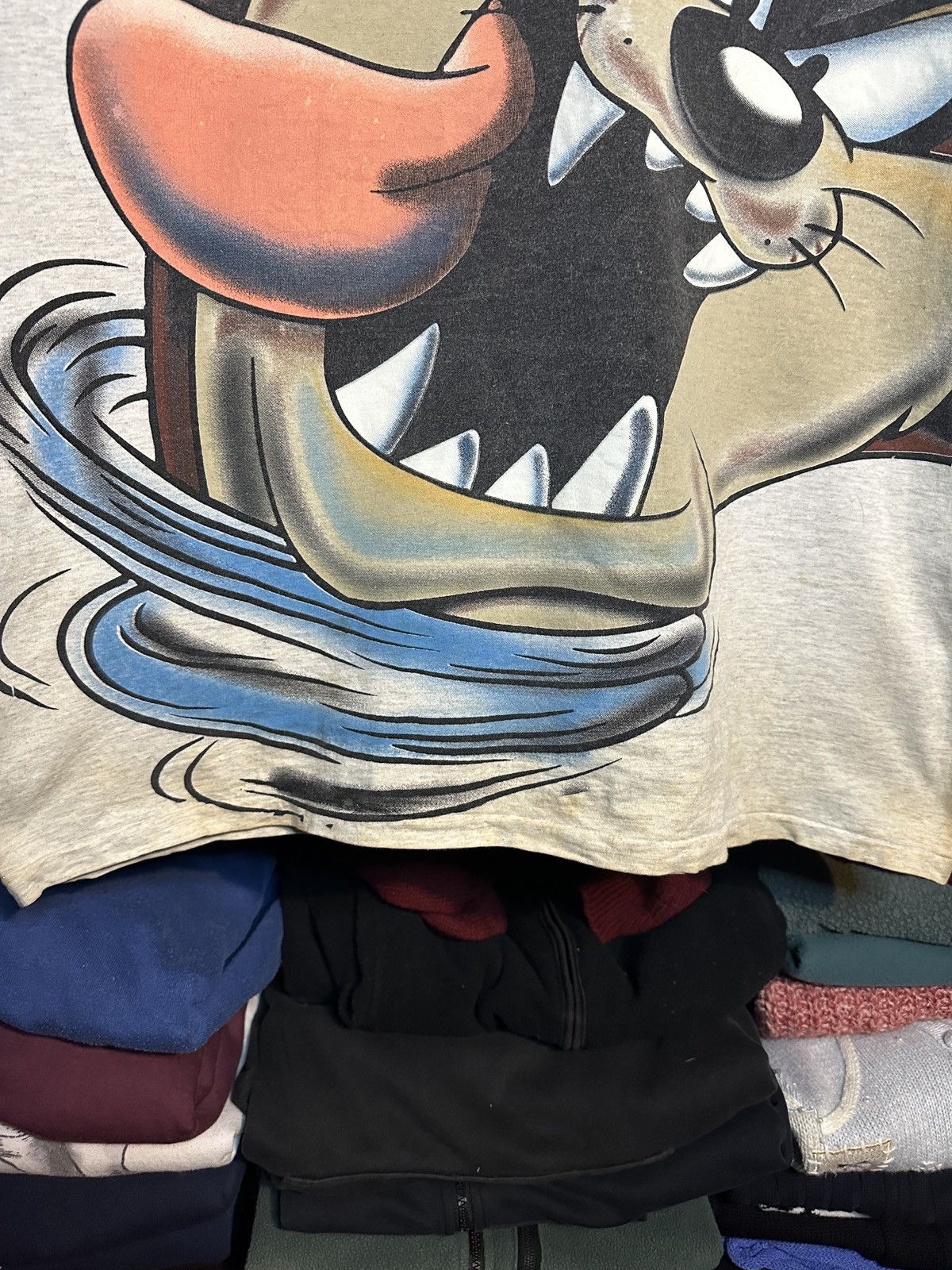 Vintage Vintage 90s Taz AOP Size US XL / EU 56 / 4 - 2 Thumbnail
