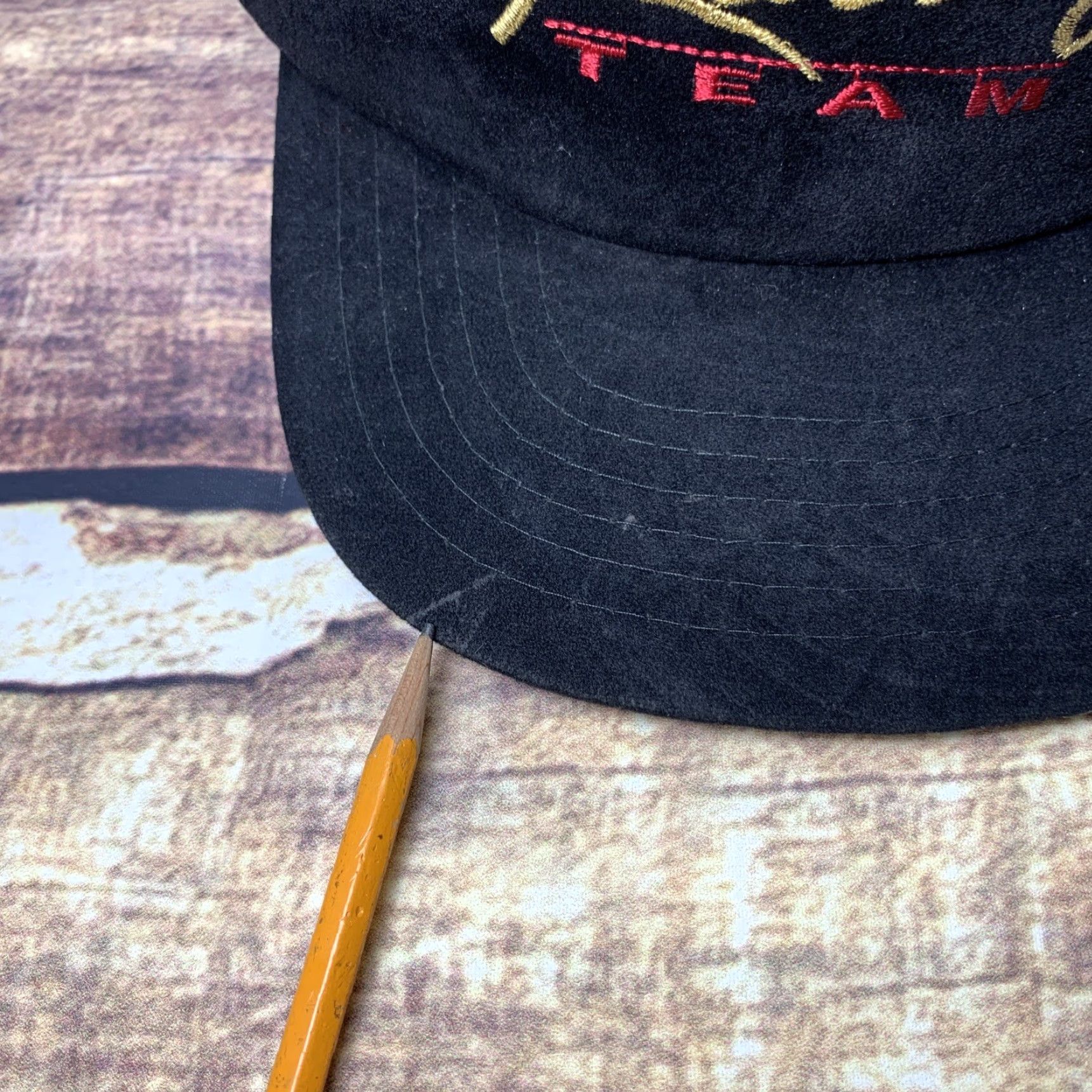 Vintage VINTAGE Winston Racing Team Velvet Embroidered Trucker Hat Snapback Retro Cap Nike Size ONE SIZE - 4 Thumbnail