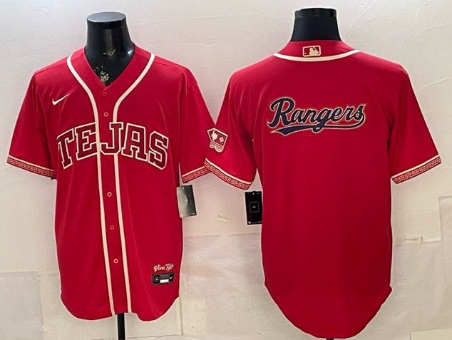 Nike Men's Texas Rangers Team Big Logo Red 2026 City Jersey Size US S / EU 44-46 / 1 - 1 Thumbnail