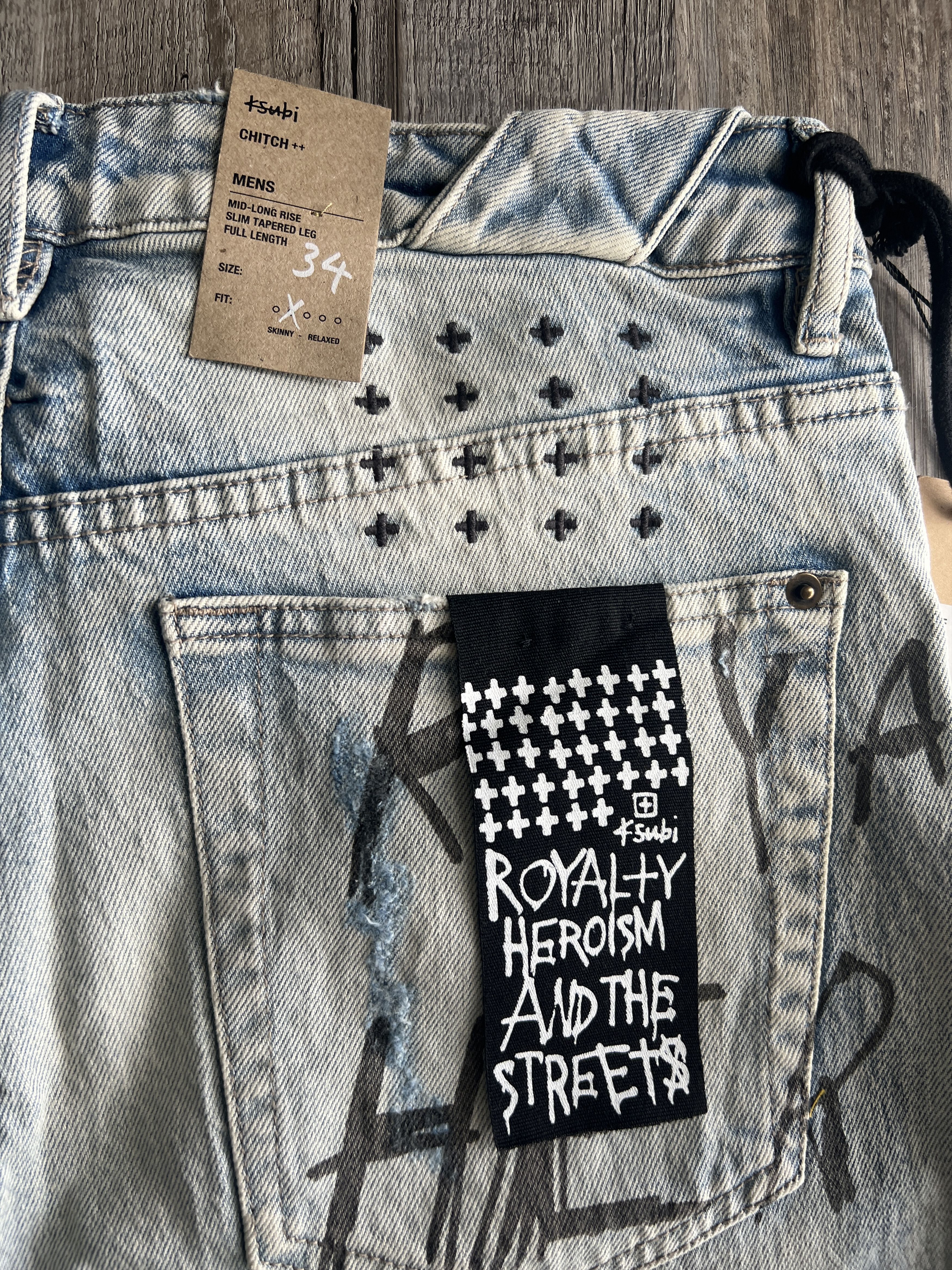 Ksubi Ksubi " Chitch Washed Out Royalty " Ripped Jeans Size US 34 / EU 50 - 5 Thumbnail