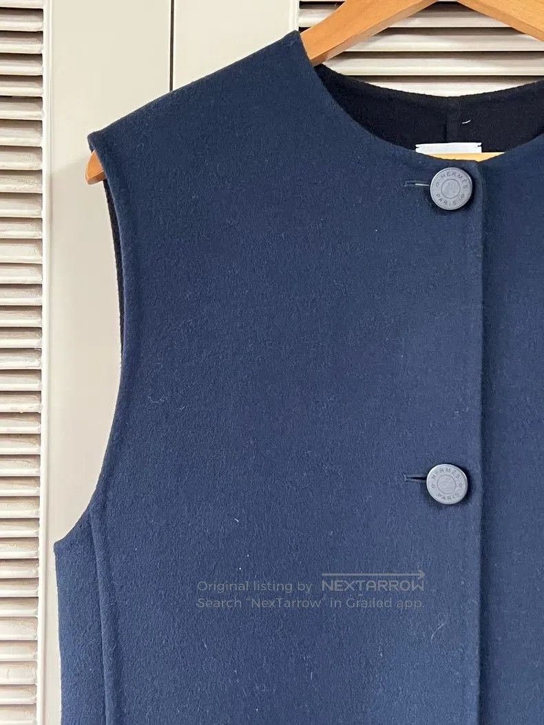 Hermes Hermes Dark blue cashmere vest Size M / US 6-8 / IT 42-44 - 3 Thumbnail