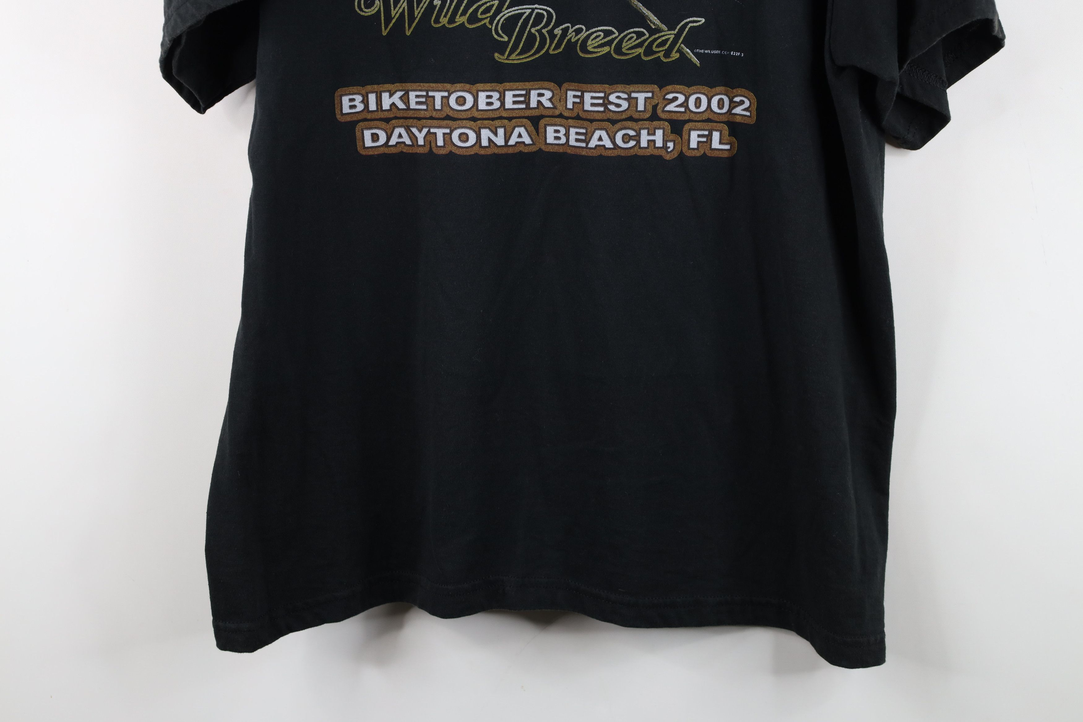 Vintage Vintage Y2K 2002 Daytona Beach Biketober Fest T-Shirt Black Size US L / EU 52-54 / 3 - 13 Thumbnail