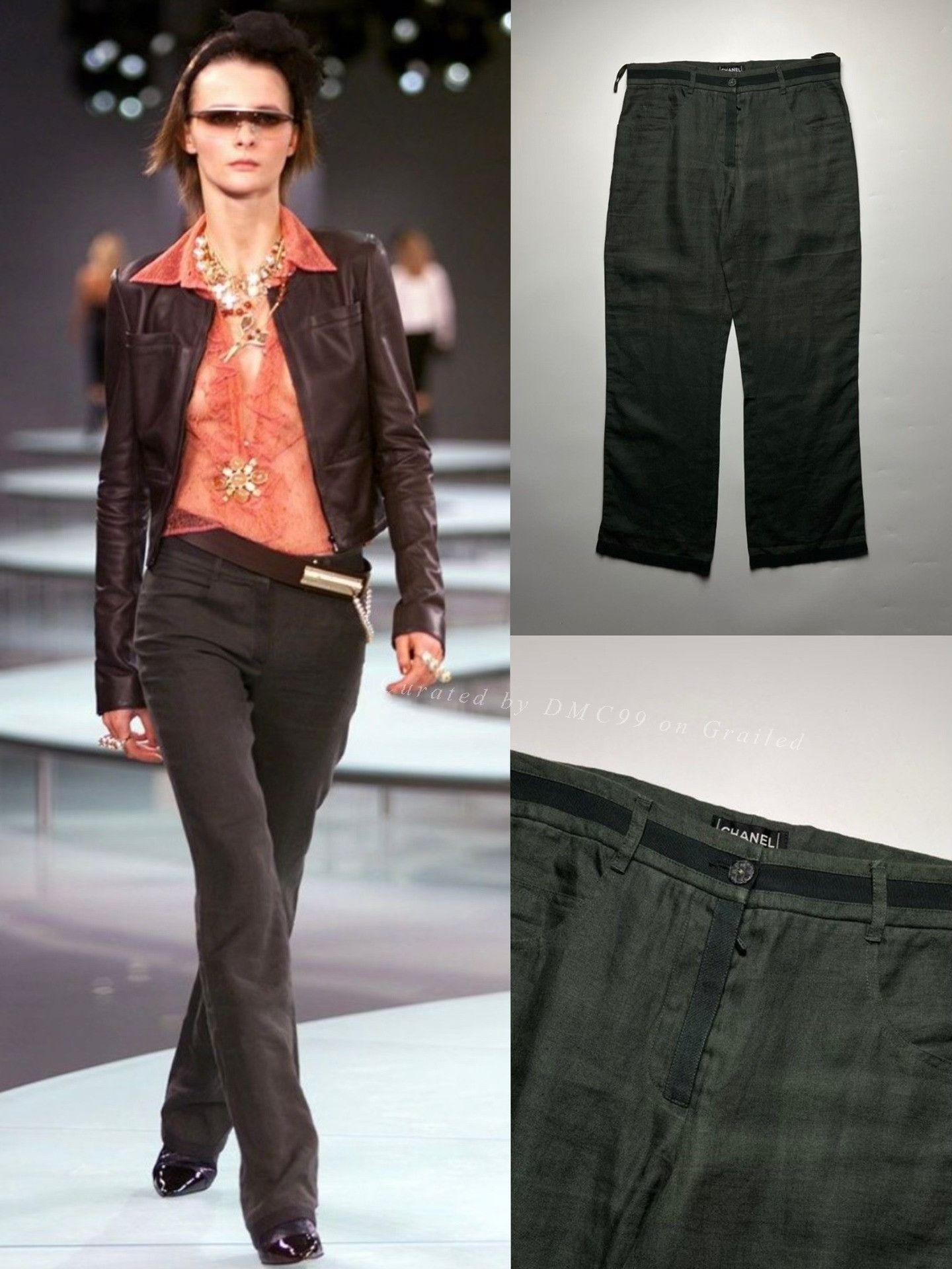 Chanel Chanel Vintage 2002 SS Runway Trousers Size 40" / US 18 - 1 Thumbnail
