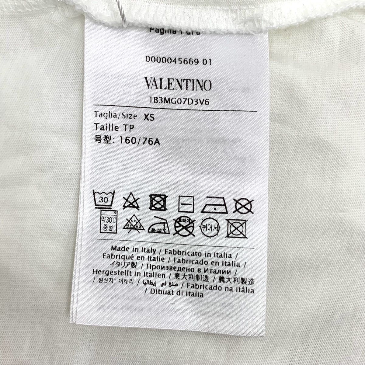 Valentino Valentino White Letter Print Short Sleeve T-shirt K26WX Size US XS / EU 42 / 0 - 6 Thumbnail