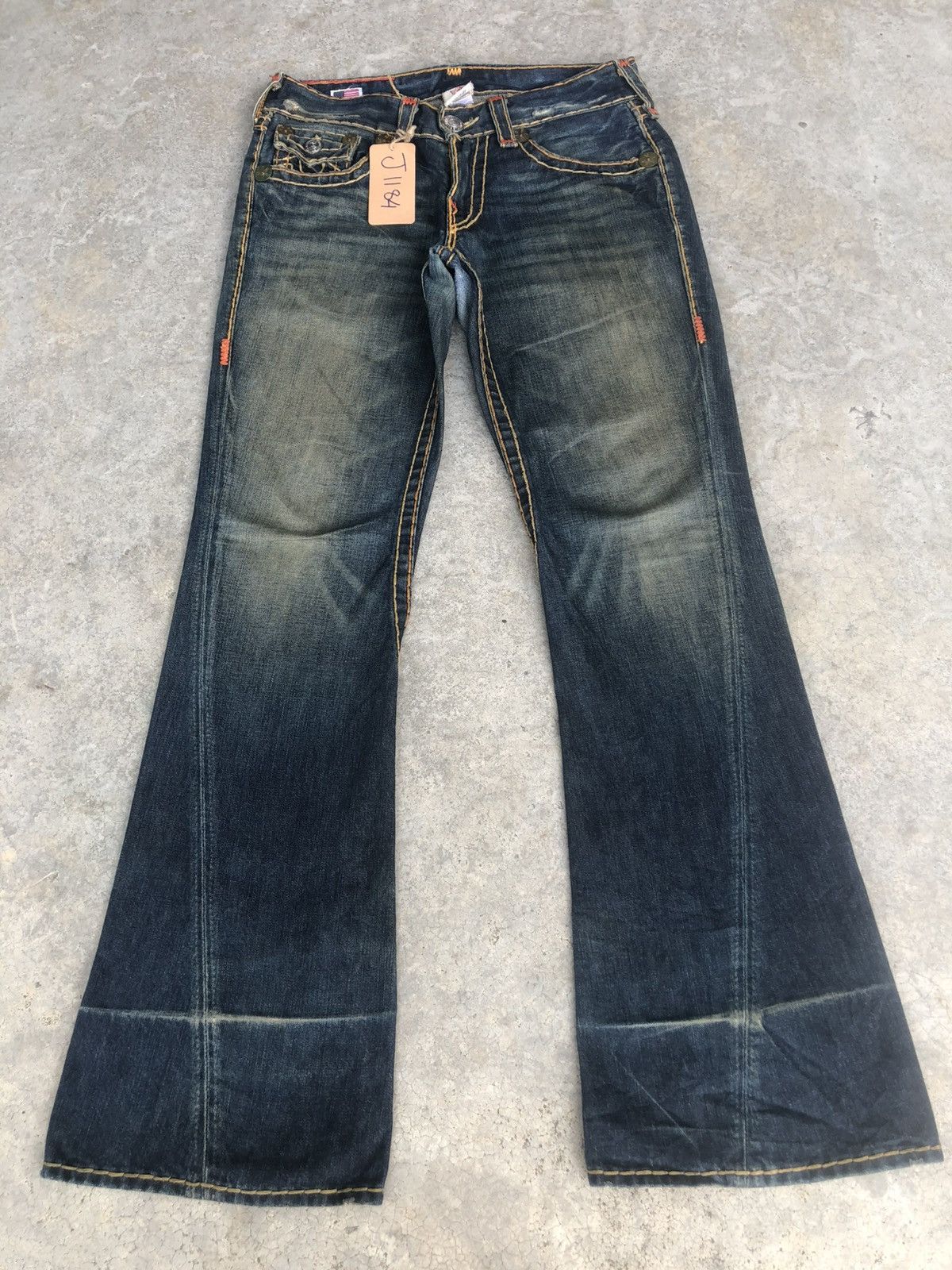 Vintage True Religion Flared Jeans Distressed Jeans