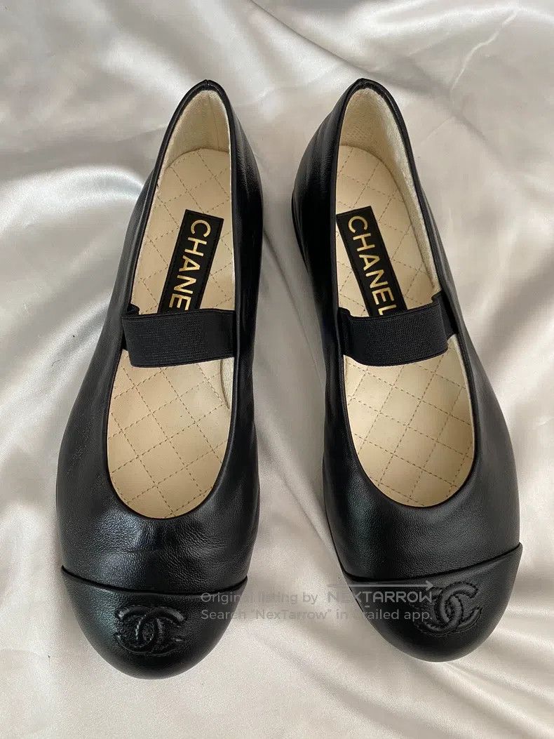 Chanel Chanel Black Mary Jane Doll Shoes Size US 7 / IT 37 - 2 Thumbnail