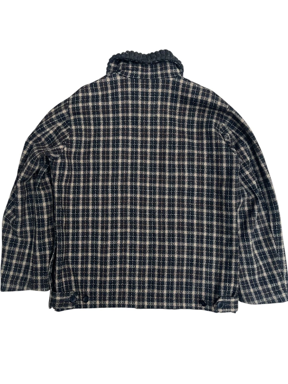 Japanese Brand C.C. CHE'S Wool Zip Jacket - Bartack Workwear Ribbed Collar Size US M / EU 48-50 / 2 - 2 Thumbnail