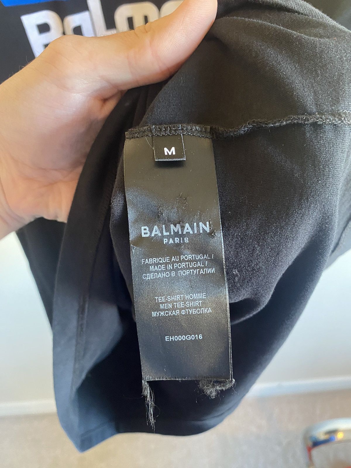 Balmain Balmain Rainbow Logo T-Shirt 2021 Black Size US M / EU 48-50 / 2 - 3 Thumbnail