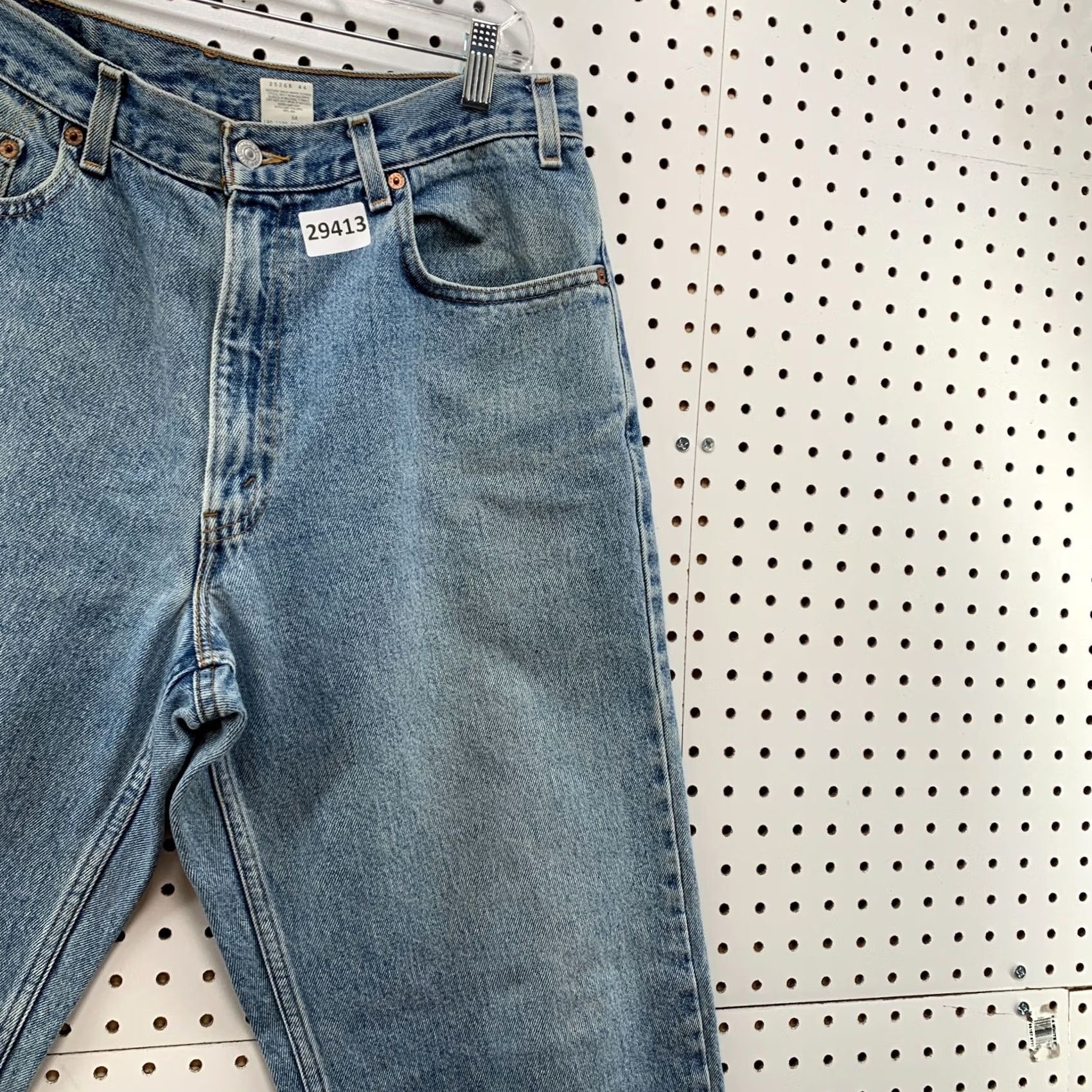 Levi's VINTAGE Levi's 550 Jeans Mens 34 Regular Blue Light Wash 90s Denim Straight 34x33 Inseam Mens Size US 34 / EU 50 - 5 Thumbnail