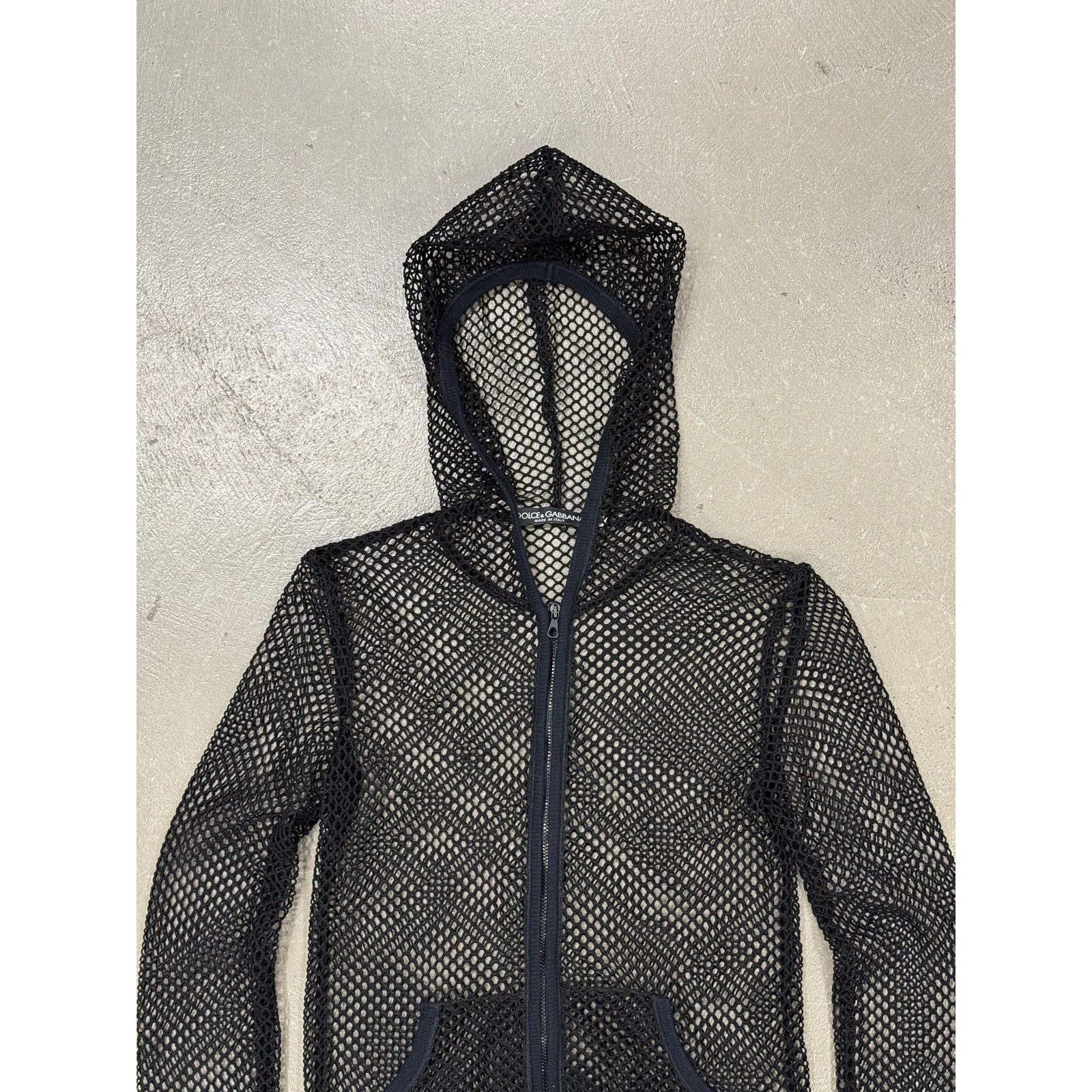 Dolce & Gabbana S/S2003 Dolce & Gabbana fishnet mesh hoodie Size XS / US 0-2 / IT 36-38 - 3 Thumbnail