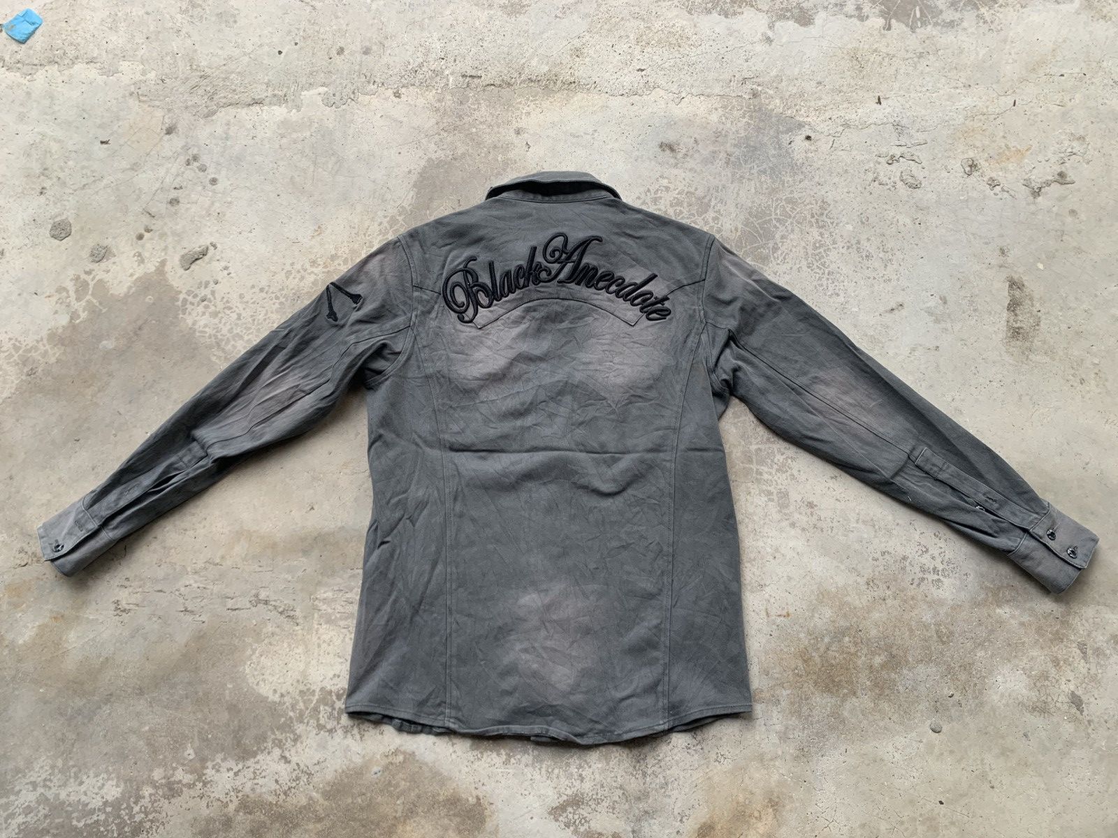 Japanese Brand Real Master Black Anecdote Flannel Style Size L / US 10 / IT 46 - 4 Thumbnail