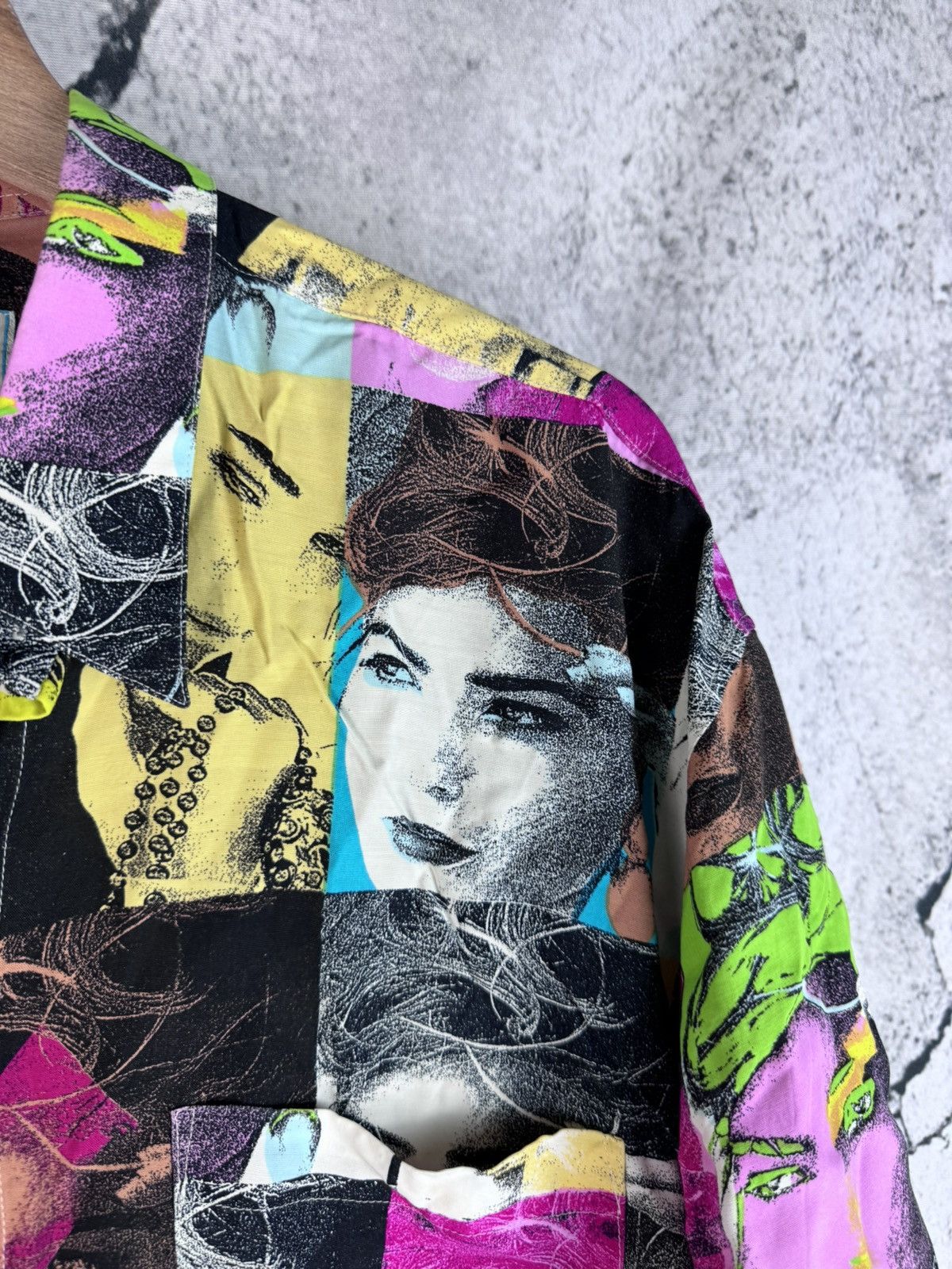 Other Vintage 90s Art Face Logo Surf Shirt Streetwear Size US XL / EU 56 / 4 - 3 Thumbnail