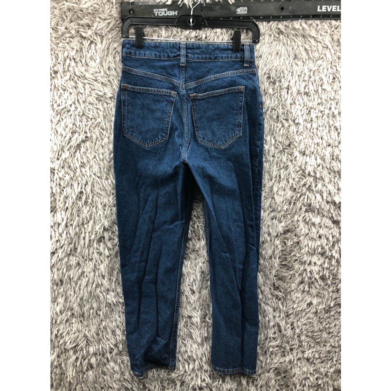 H&M H&M Capri Jeans Size 6 Womens Mid Dark Wash Blue Denim Capris, 5-Pocket, Belt Loops, Zip, Button, Logo, Cotton, Regular Rise Size 28" / US 6 / IT 42 - 5 Thumbnail
