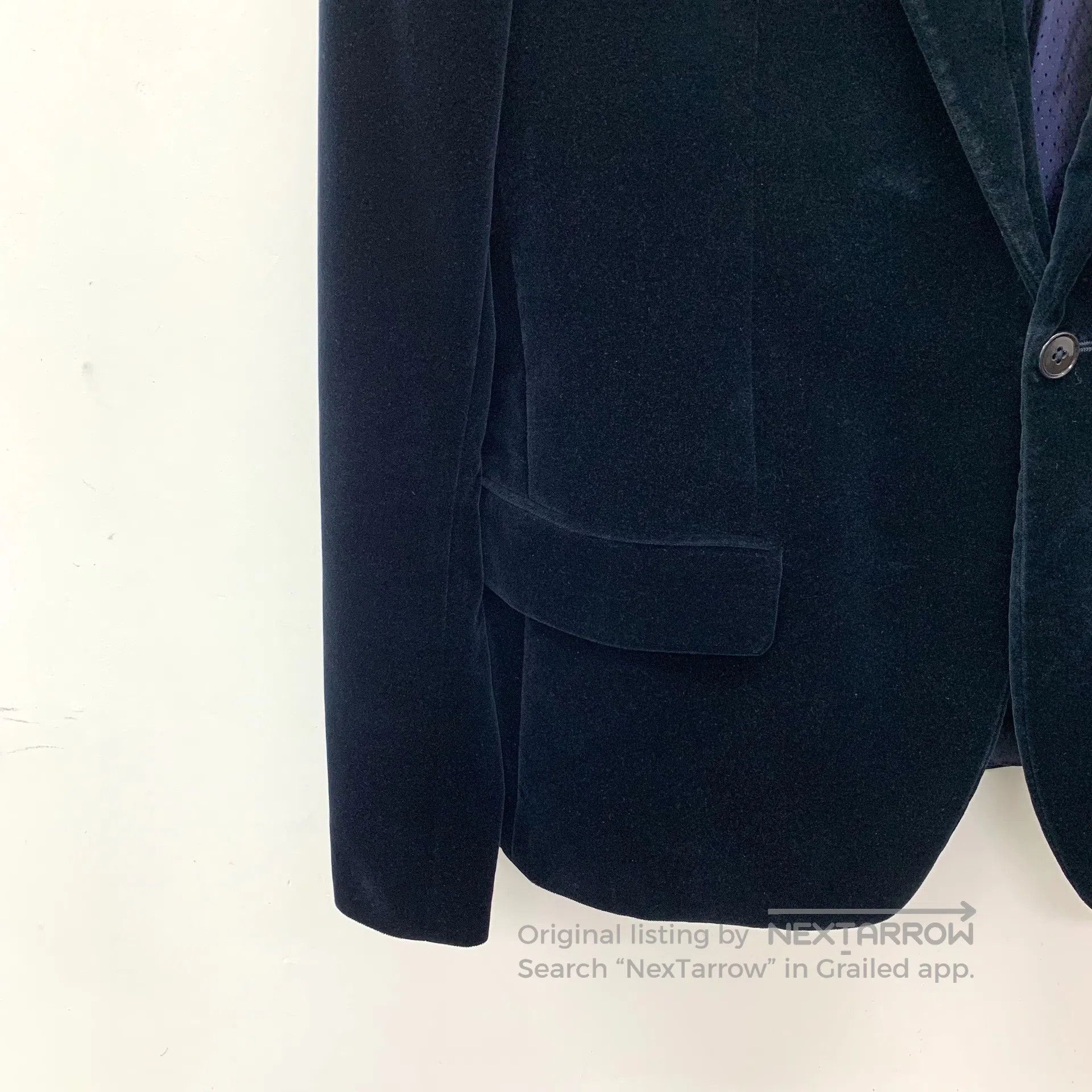 Dolce & Gabbana Dolce Gabbana Black Velvet Cotton Notched Lapel Single-Bre Size US L / EU 52-54 / 3 - 4 Thumbnail