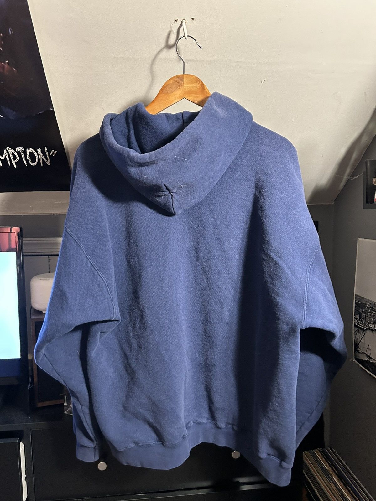Nike Vintage 90’s Faded Nike Pulllover Hoodie Size US XL / EU 56 / 4 - 3 Thumbnail