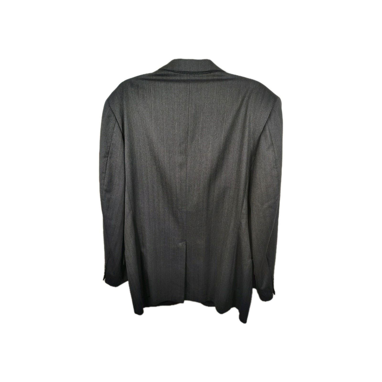 Brooks Brothers Vintage Brooks Brothers Men's Grey Pinstripe Wool Blazer 40R Size 40R - 2 Thumbnail