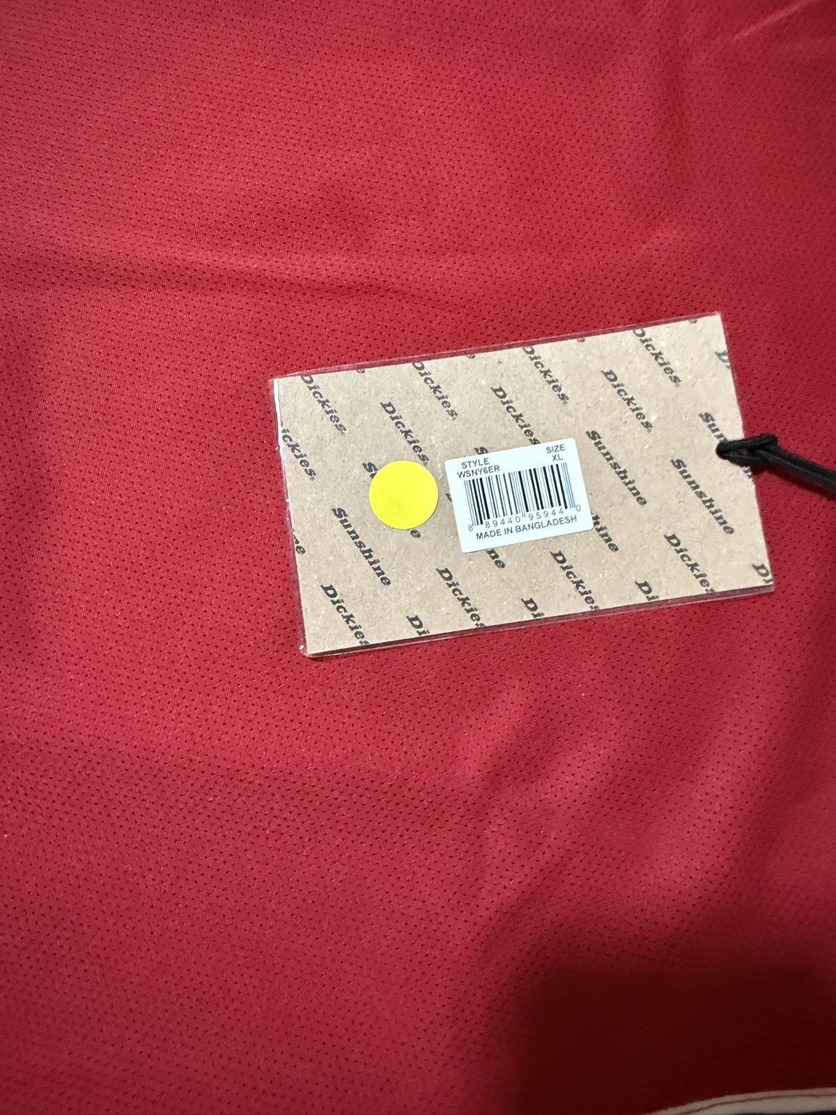Dickies NYS X DICKIES 'SUN-DYED IN TEXAS' BASKETBALL JERSEY RED XL Size US XL / EU 56 / 4 - 4 Thumbnail