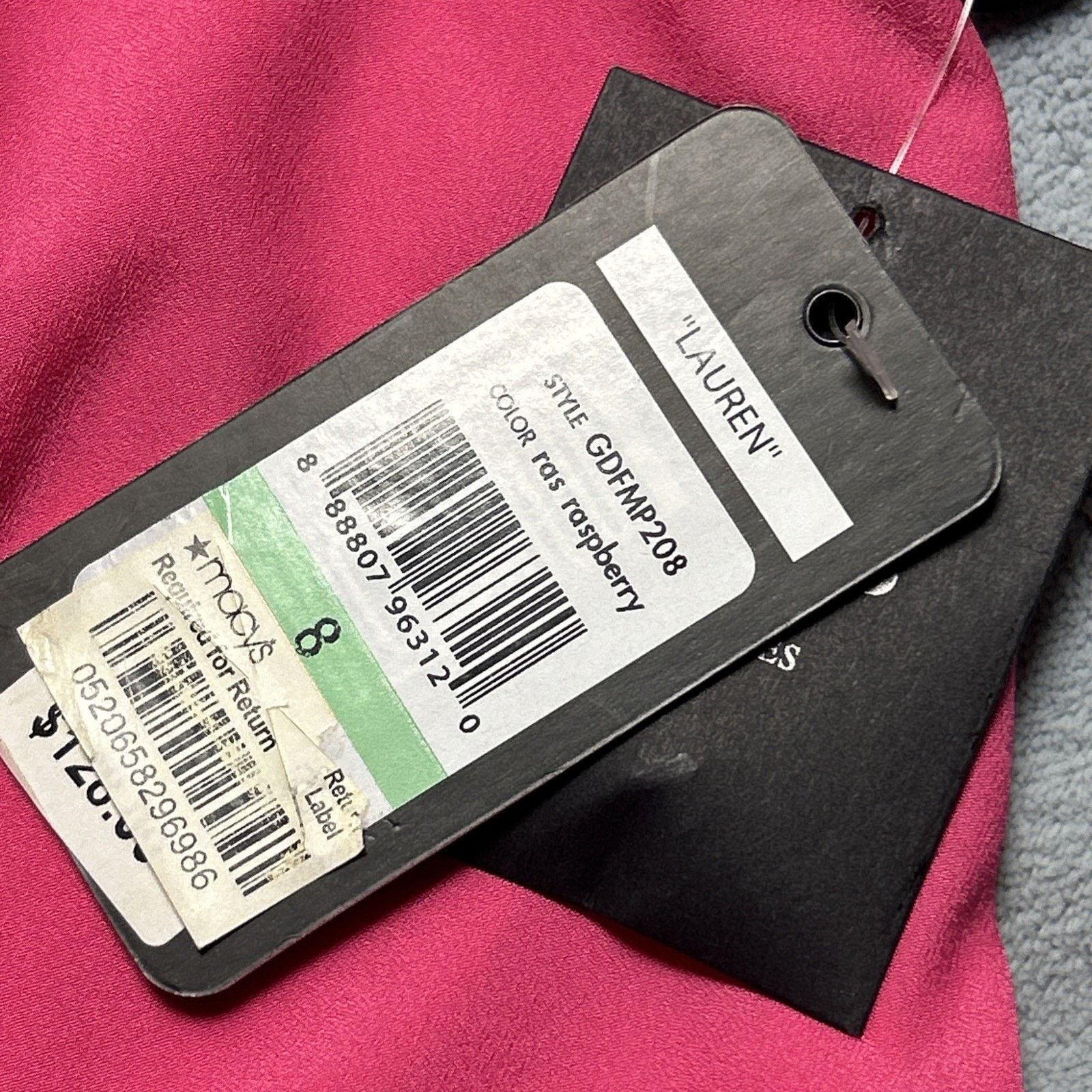 Guess Guess A-Line Dress Sz 8 Hot Pink Back Lace Straps Stretch Size M / US 6-8 / IT 42-44 - 5 Thumbnail