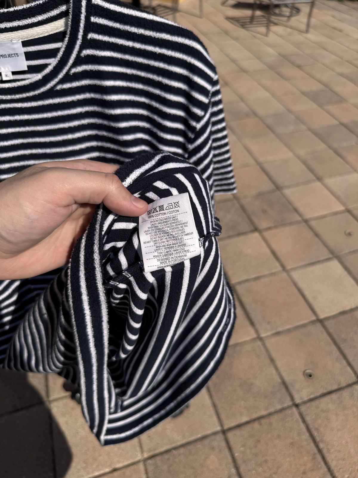 Norse Projects Norse Projects Striped Towel Tee size XL Size US XL / EU 56 / 4 - 7 Thumbnail