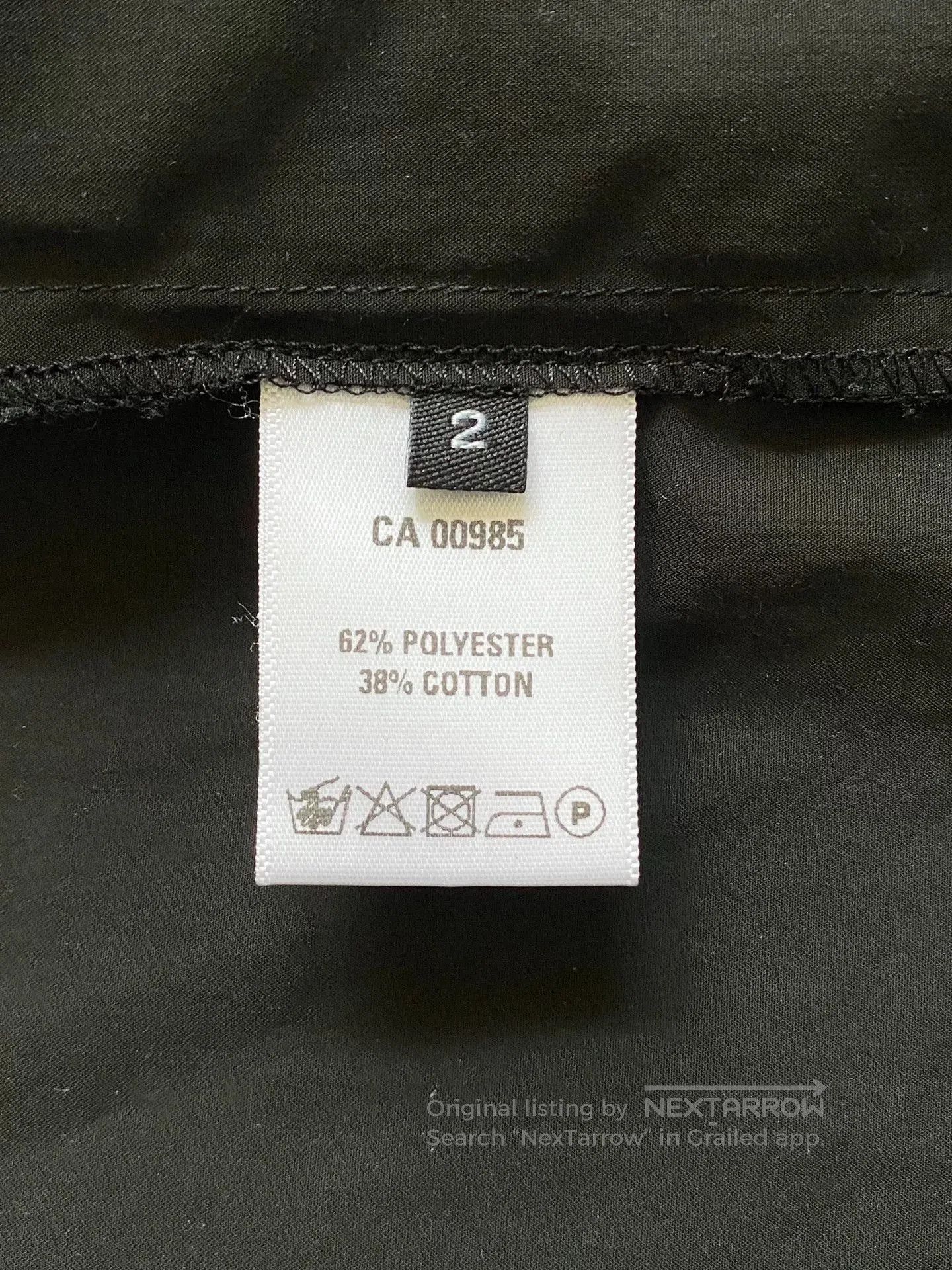 Hyein Seo black pocket shirt with hidden buttons. Size US M / EU 48-50 / 2 - 6 Thumbnail