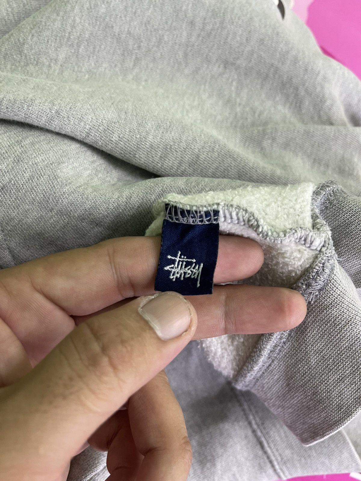 Stussy Vintage 90's Stussy GM Hoodie Grey Size US L / EU 52-54 / 3 - 16 Thumbnail