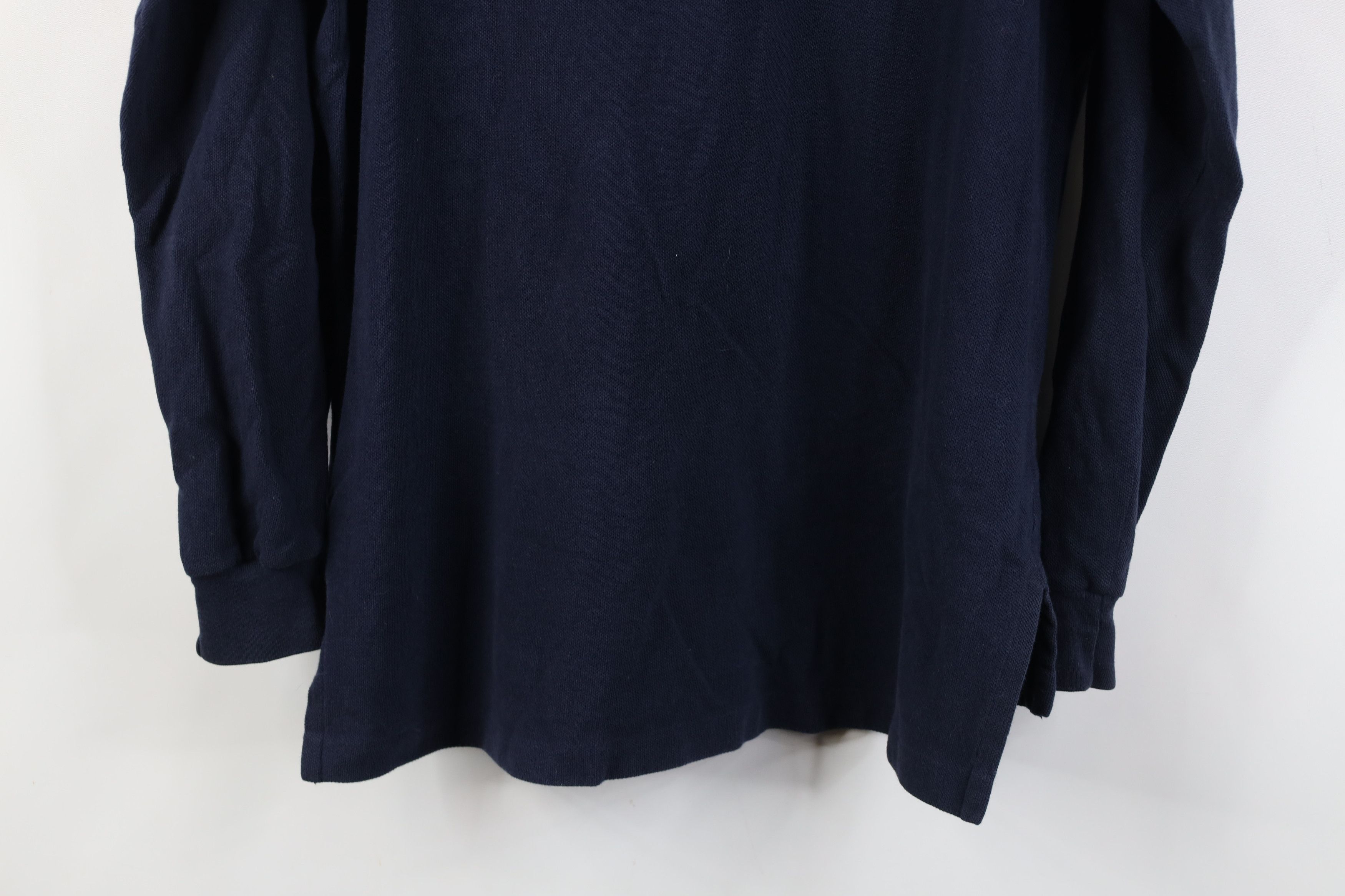 Ralph Lauren Vintage 90s Ralph Lauren Long Sleeve Rugby Polo Shirt Blue Size US S / EU 44-46 / 1 - 12 Thumbnail