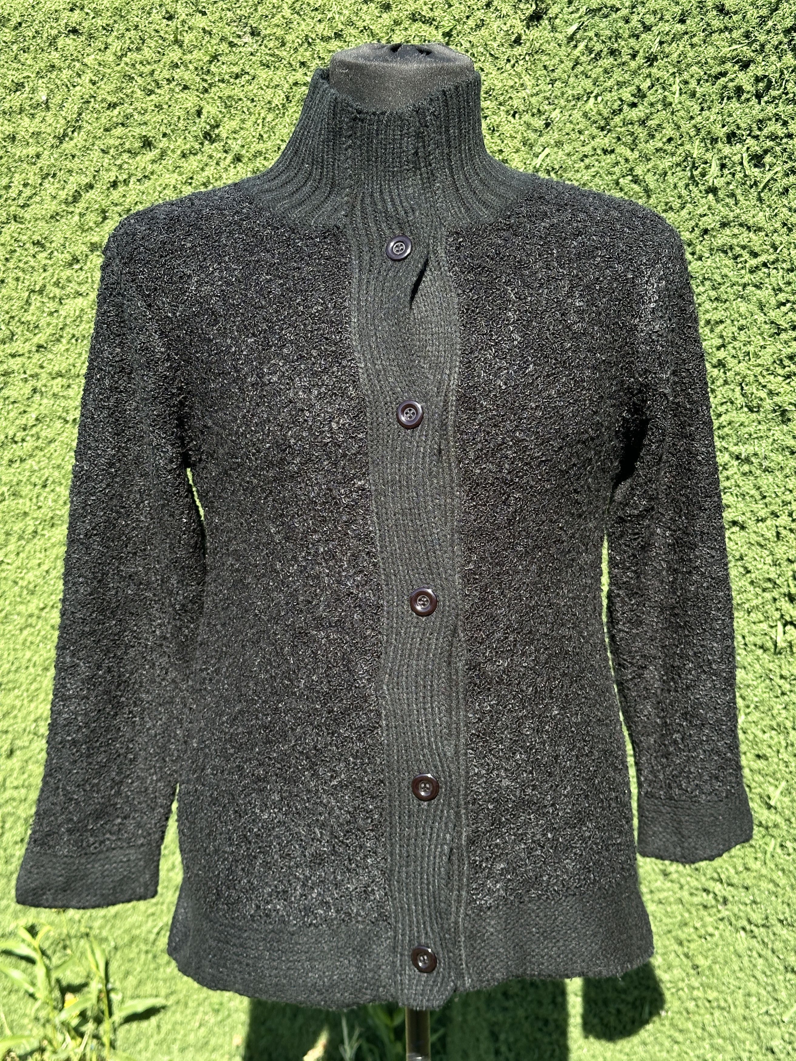 eskandar Eskandar O/S Merino Wool Cashmere Tweed Cardigan One Size Size ONE SIZE - 6 Thumbnail