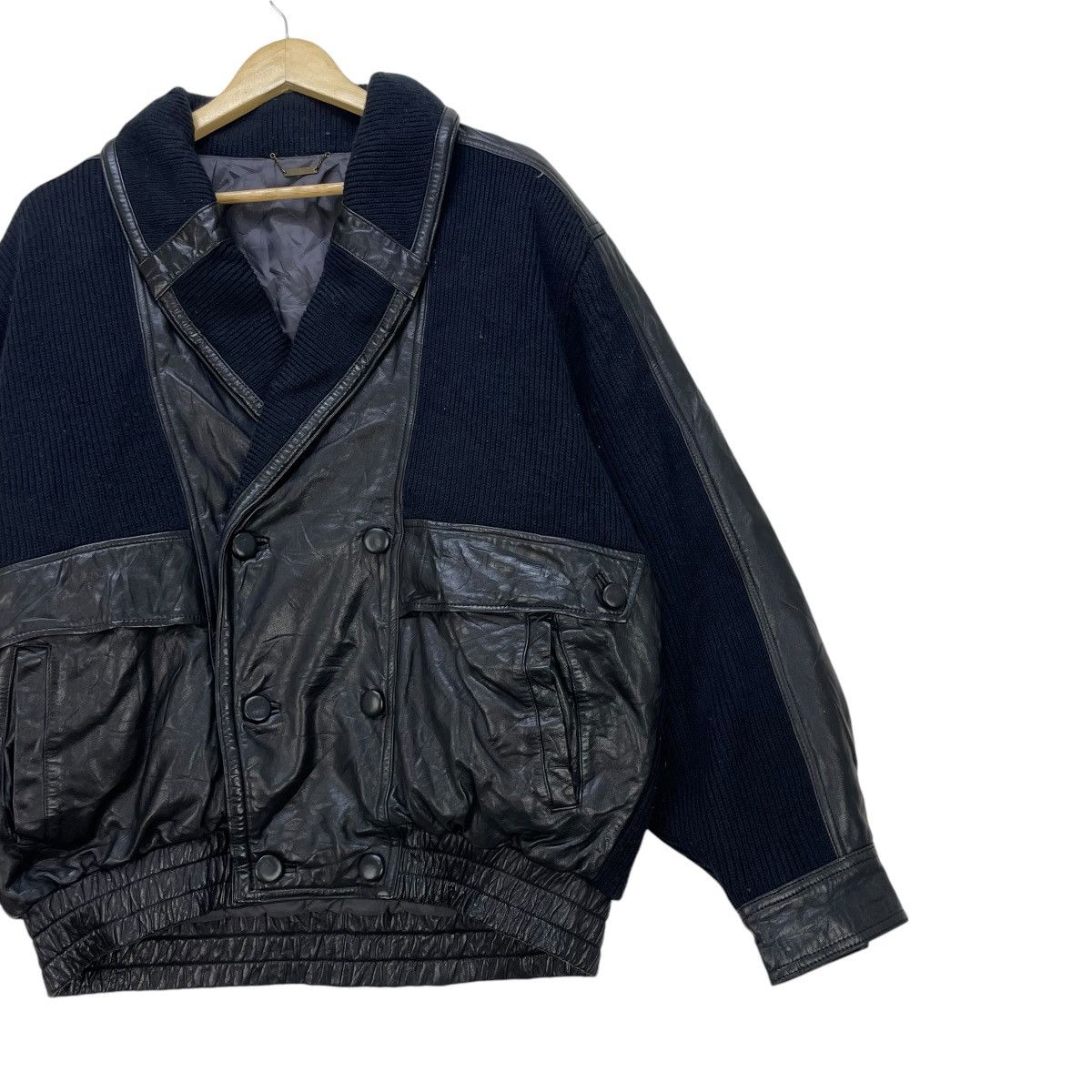 Designer 💥Vintage Lancel Paris Bomber Leather Jacket Size US L / EU 52-54 / 3 - 5 Thumbnail