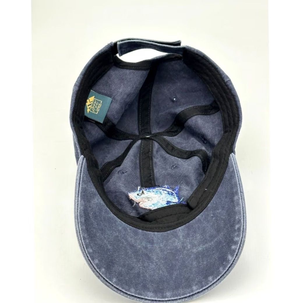 Vintage Blue Hook And Loop Golf Cap Women Adjustable Miami Beach Florida Free Style Size ONE SIZE - 5 Thumbnail
