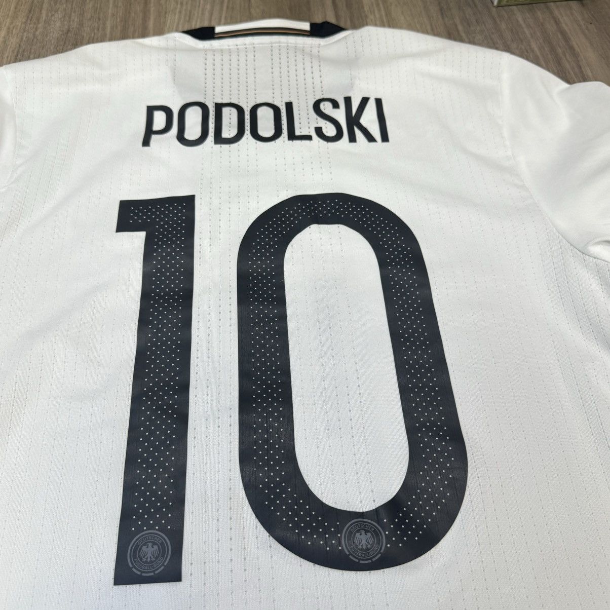 Adidas Germany Euro2016 player issue home shirt #10 Podolski Size US M / EU 48-50 / 2 - 4 Thumbnail