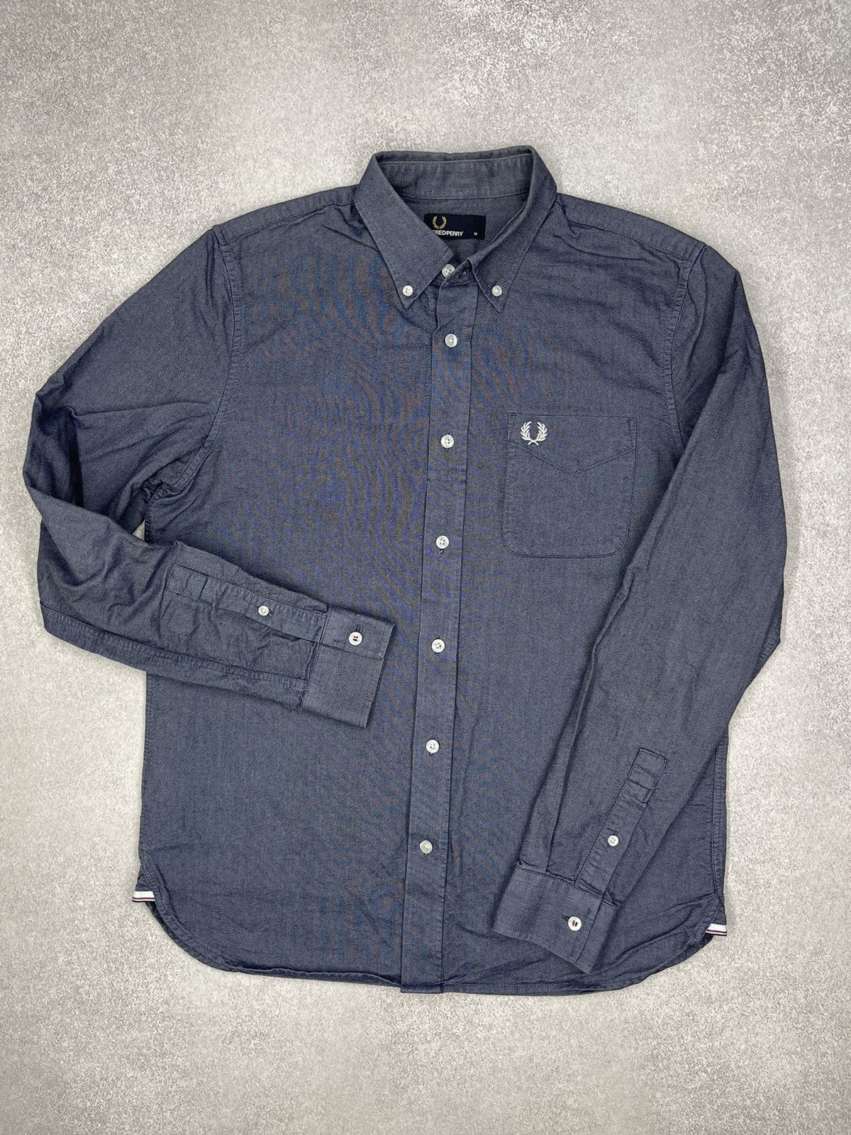 Fred Perry Mens Fred Perry Blue Shirt Size M Size US M / EU 48-50 / 2 - 2 Thumbnail