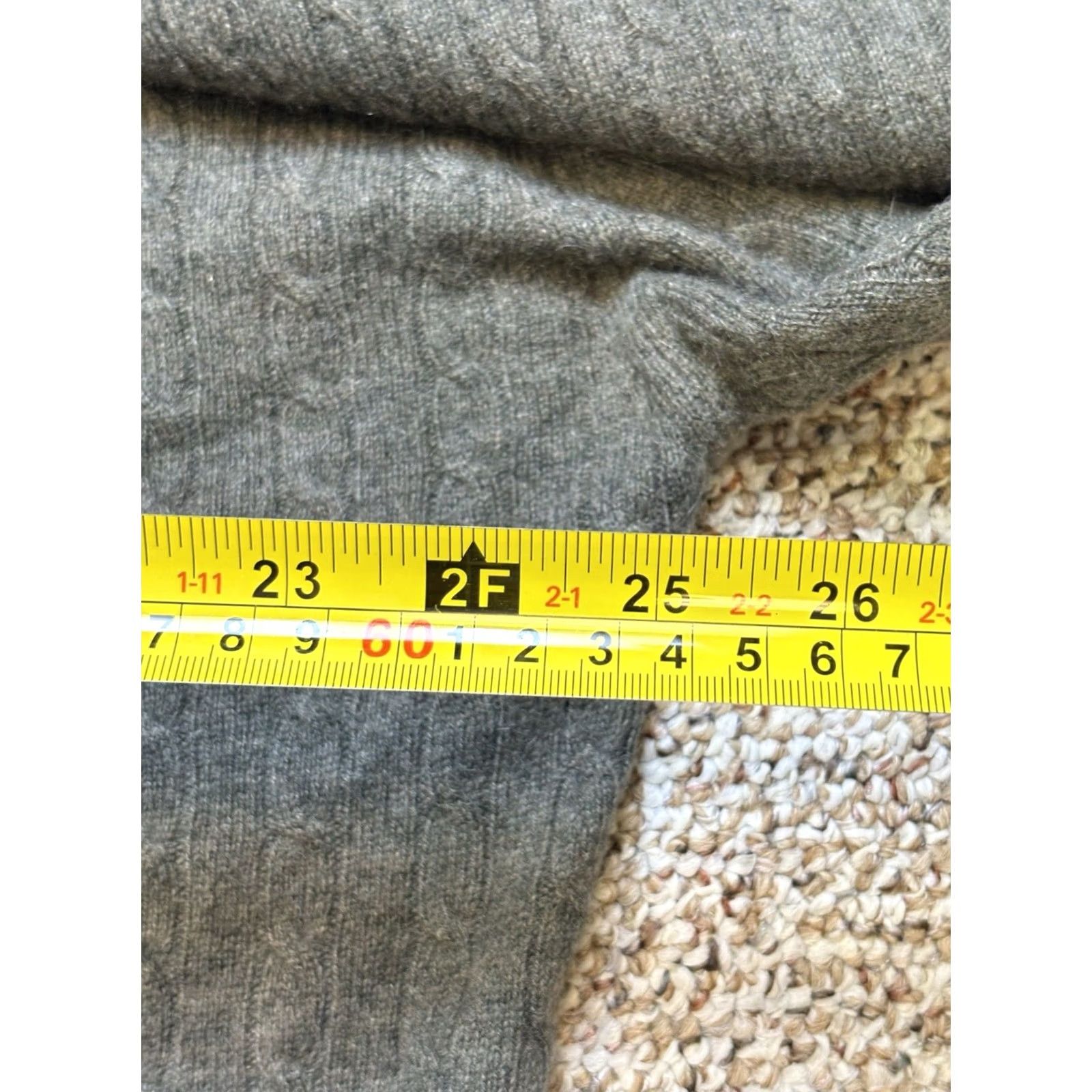 Vintage Paolo Mondo Gray Cashmere Ribbed Sweater Grey Mens Size XL Pullover Round Neck Cashmere Mens Sweater Gray XL Size US XL / EU 56 / 4 - 6 Thumbnail
