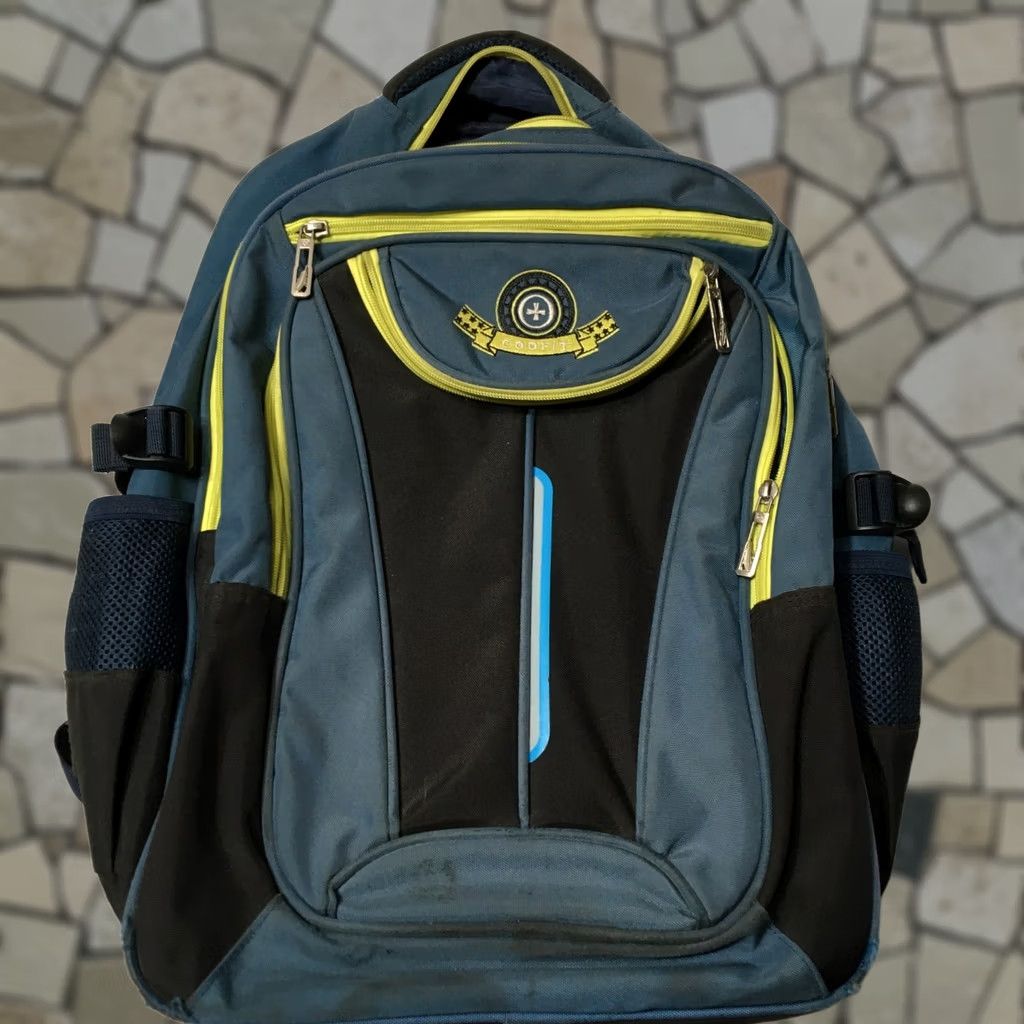 Vintage COOFIT Backpack Medium Recon blue Green School Work Hiking Padded Laptop Size ONE SIZE - 1 Thumbnail