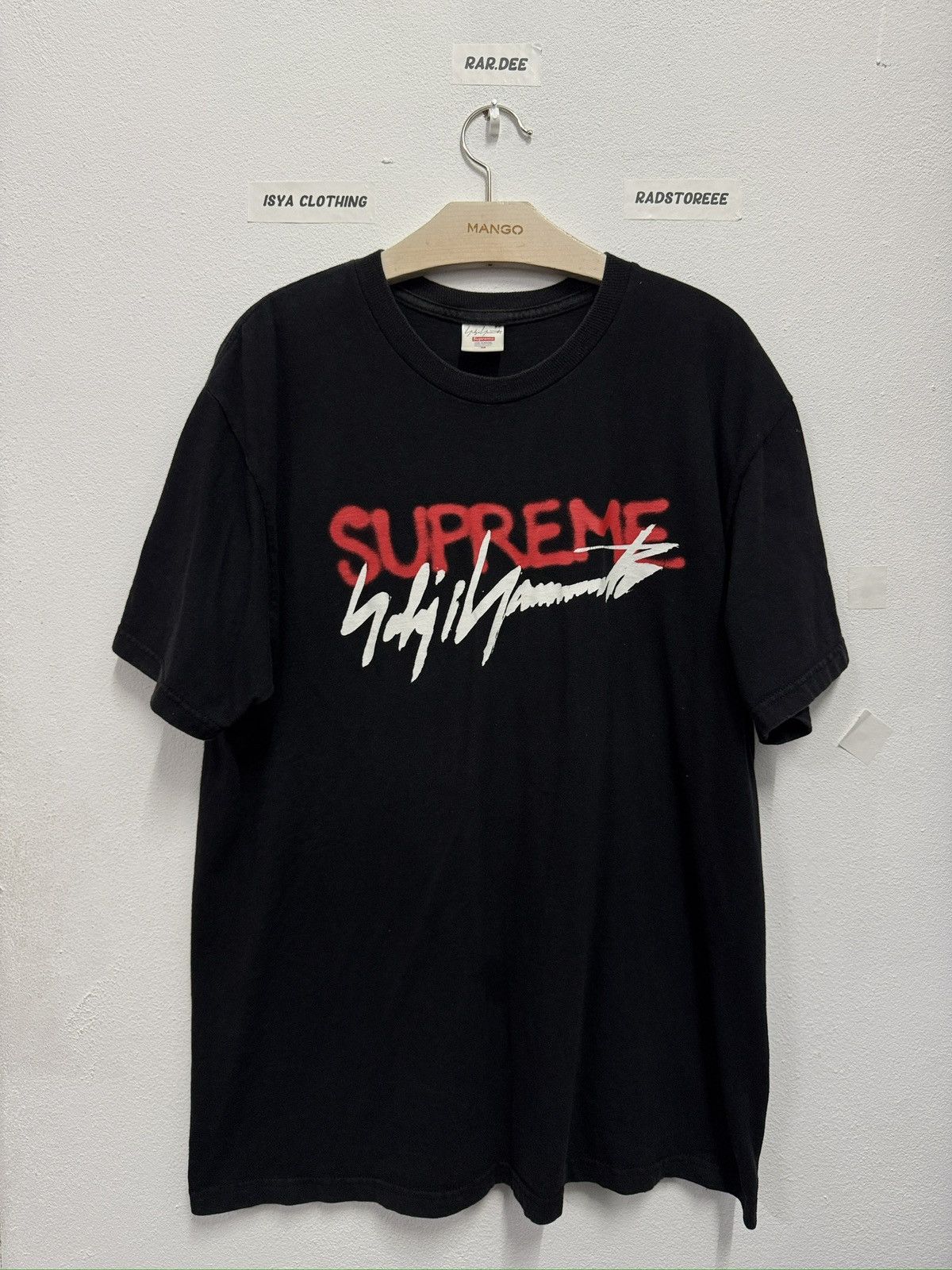 Supreme × Yohji Yamamoto Supreme Yohji Yamamoto Spellout Tee Size US M / EU 48-50 / 2 - 1 Thumbnail