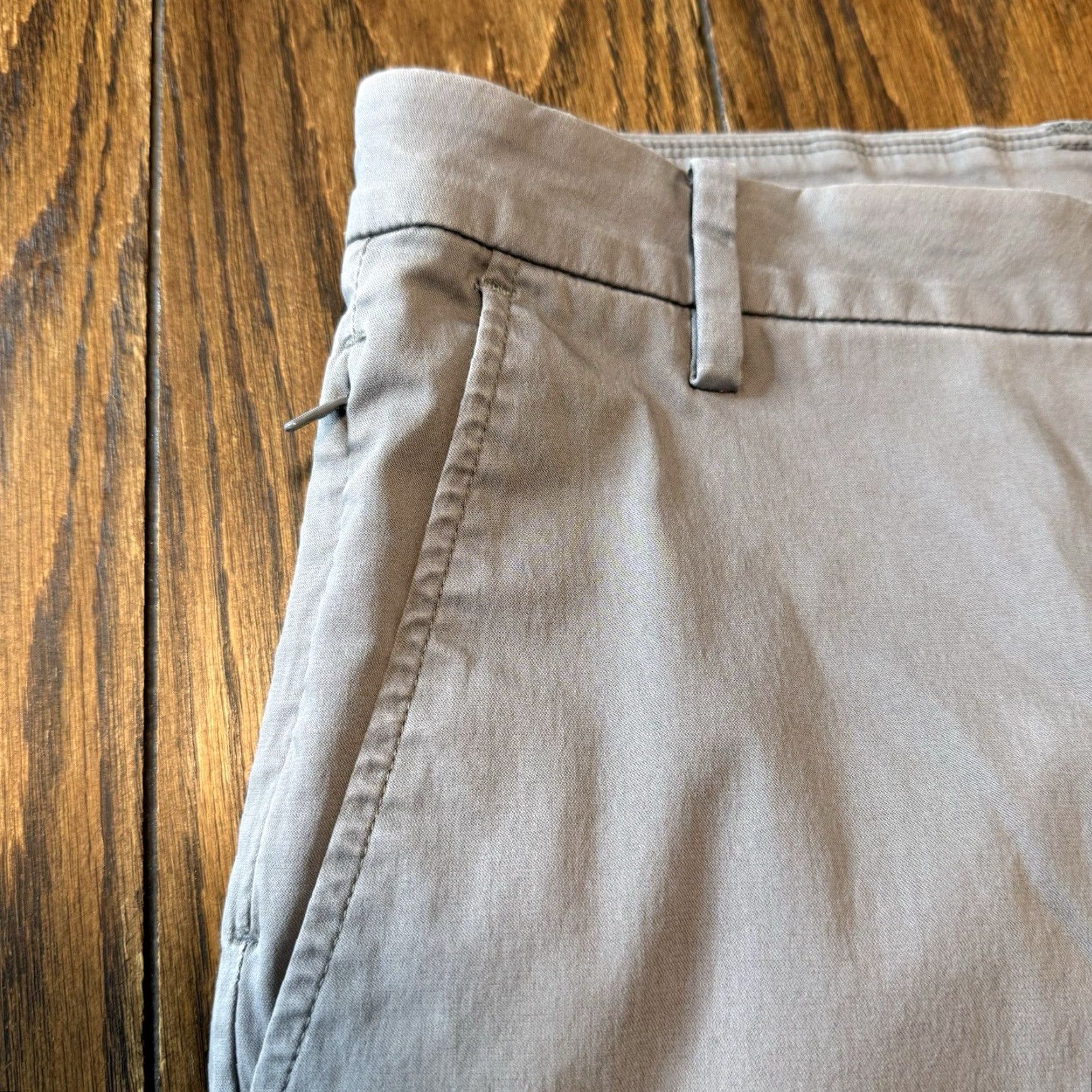 Vintage Birddogs Stretch Performance Chino Pants Mens 32x34 Gray Liner City Preppy Regular Straight Size US 32 / EU 48 - 4 Thumbnail