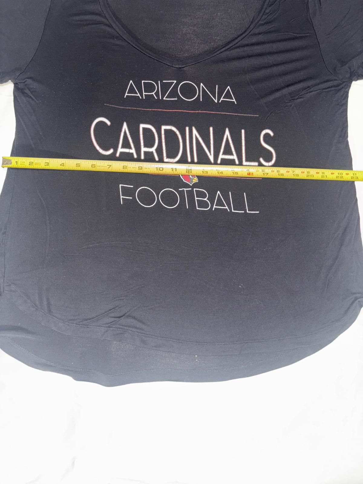 Designer Arizona Cardinals NFL Women's T-Shirt - Soft Black Tee Size XL / US 12-14 / IT 48-50 - 6 Thumbnail