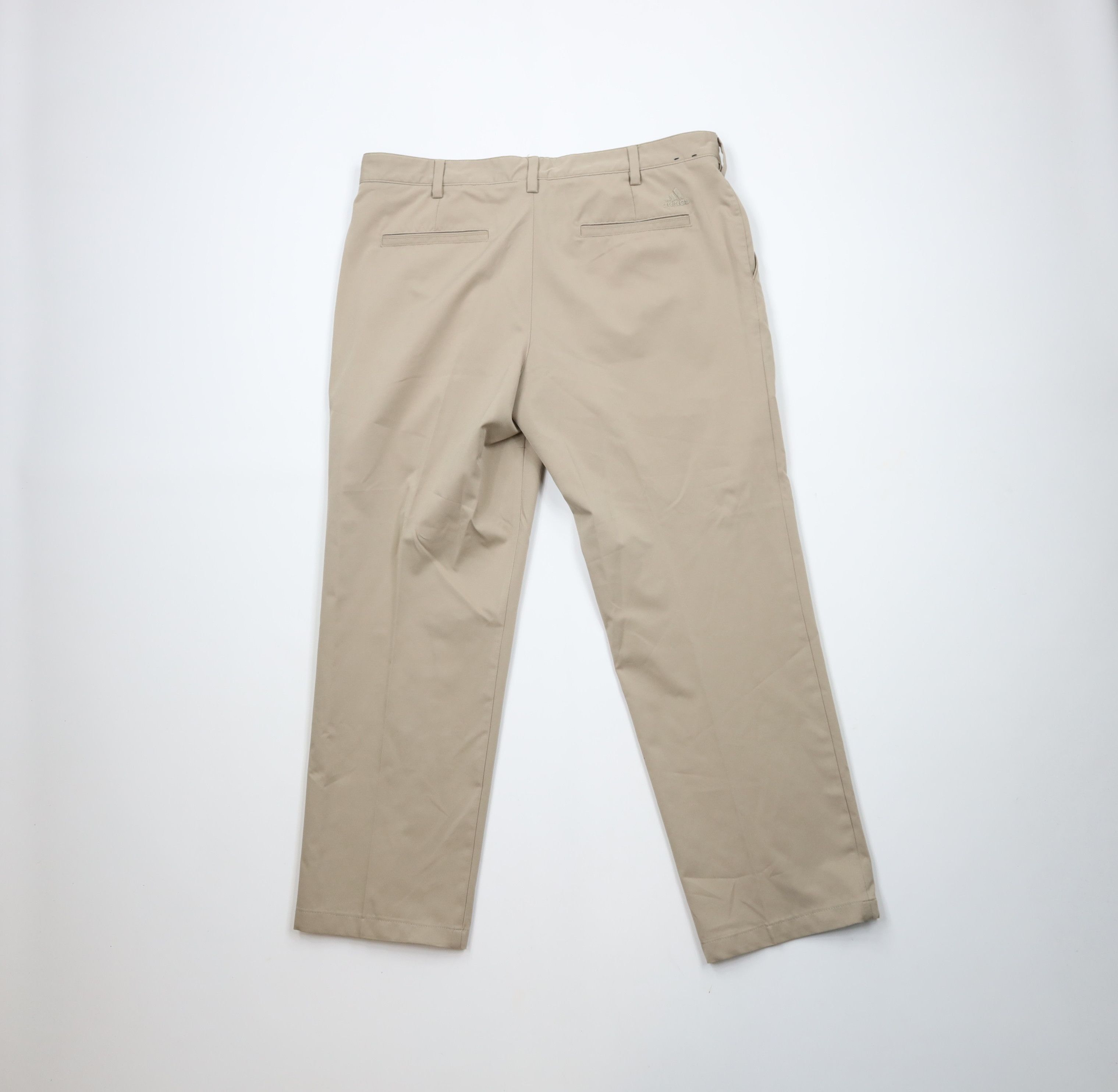 Adidas × Vintage Adidas Golf Tech Flat Front Golfing Chino Pants Beige Size US 36 / EU 52 - 10 Thumbnail
