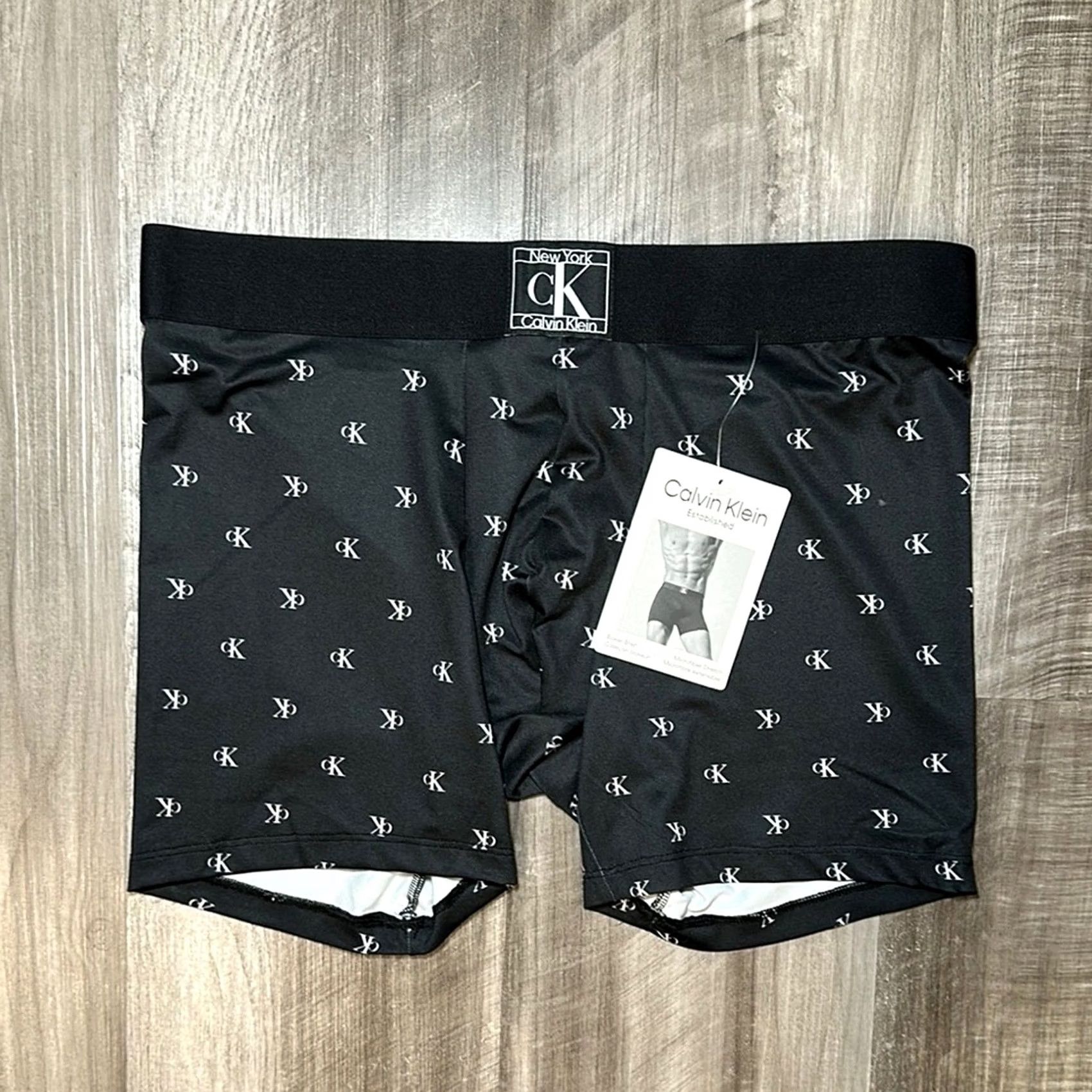 Calvin Klein Calvin Klein Boxer Brief - Medium Underwear Men Regular Black Microfiber M Size 40R - 2 Thumbnail