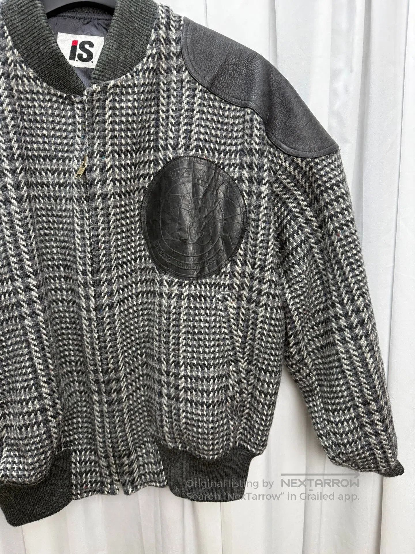 Issey Miyake Issey Sports Plaid Leather Patch Jacket. Size US XXL / EU 58 / 5 - 3 Thumbnail