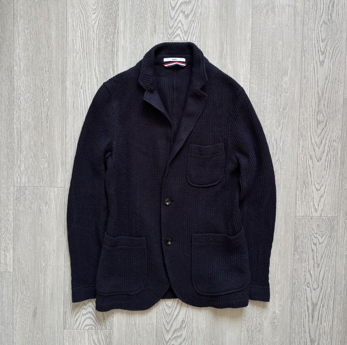 Designer × Japanese Brand × SHIPS Japan Ships Wool Knit Cardigan Issey Miyake Style Size US S / EU 44-46 / 1 - 1 Thumbnail