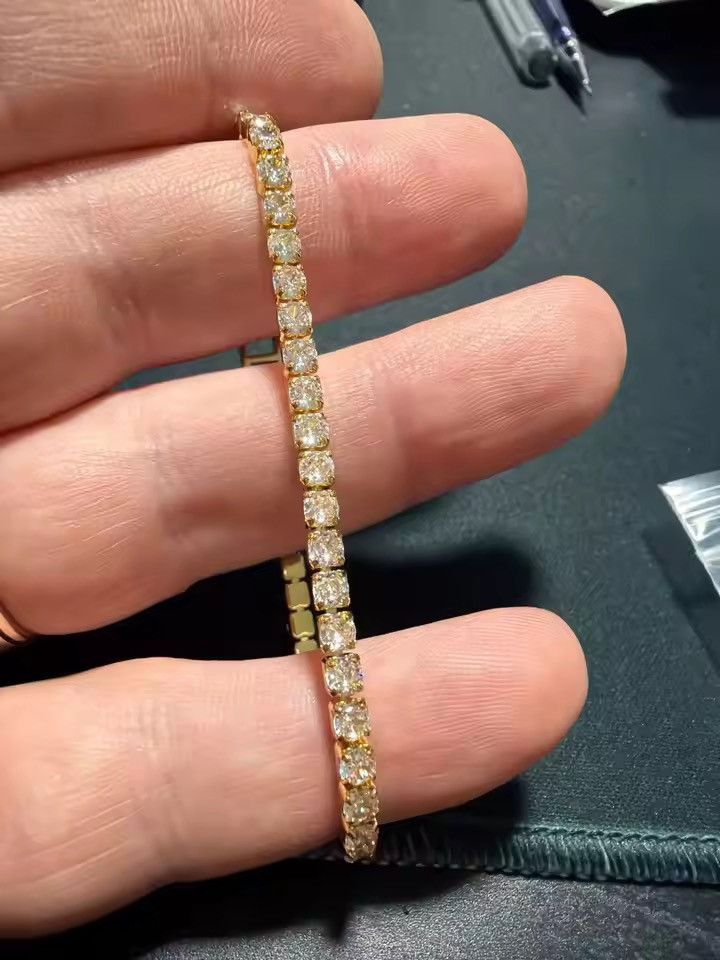 Jewelry DIAMOND Iced Out Bracelet Link 16 cm Size ONE SIZE - 1 Thumbnail