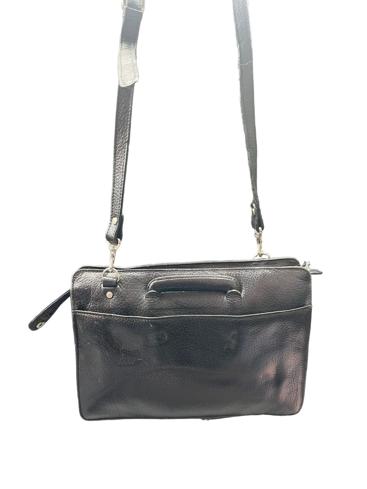 Leather Vintage Ronson Leather 2 Way Bag Size ONE SIZE - 9 Thumbnail
