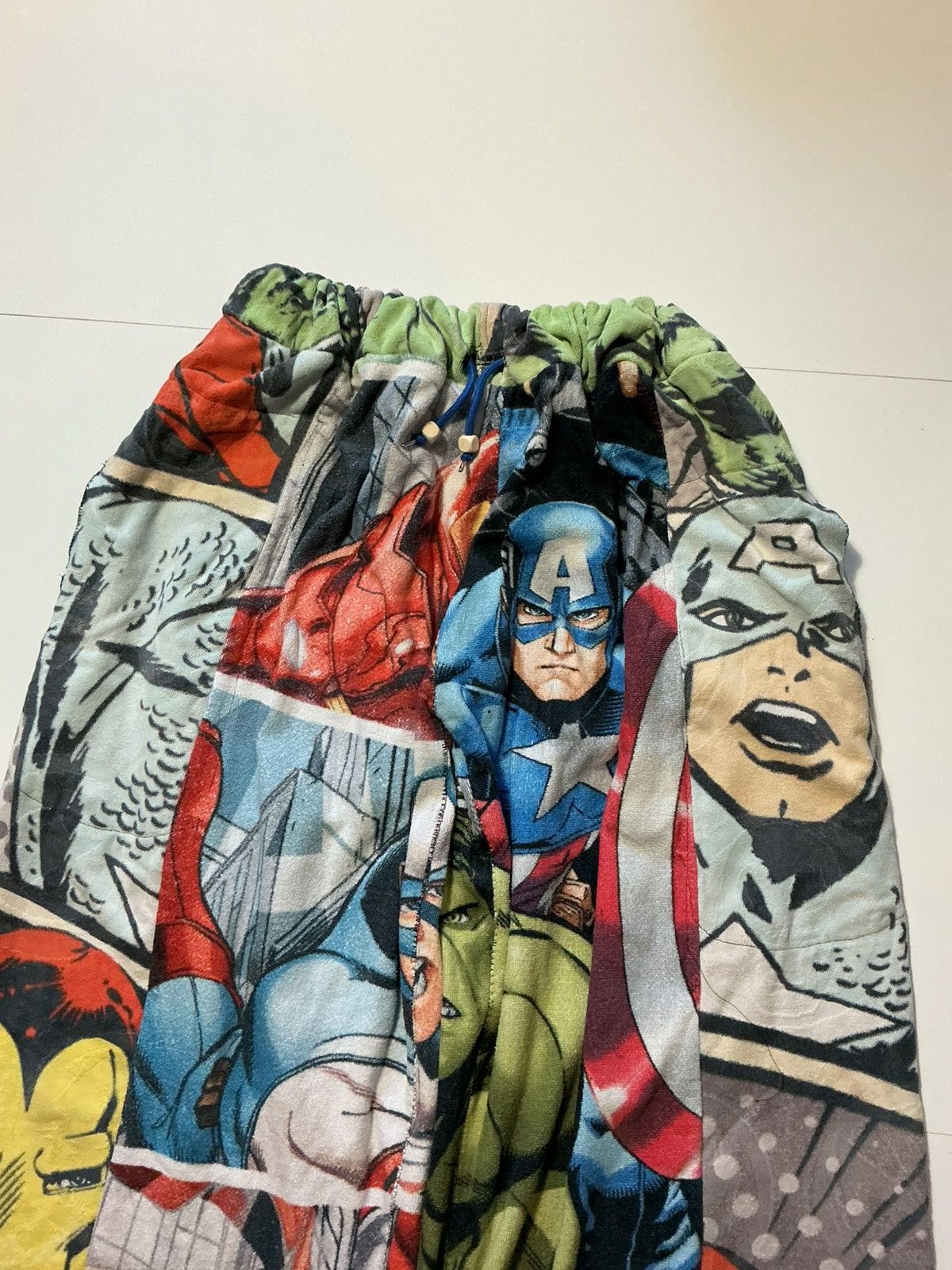 Marvel Comics Marvel Avengers Iron Hulk Rework 1Of1 Wide Leg Towel Pants Size US 34 / EU 50 - 3 Thumbnail