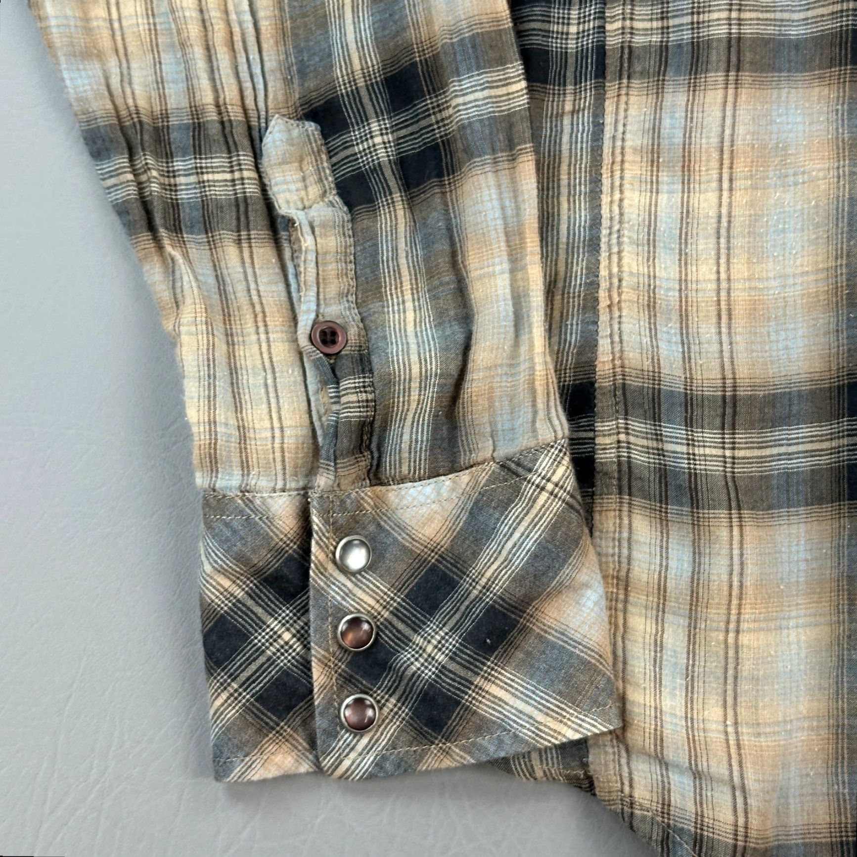 Vintage Bit & Bridle Shirt Women's Large Plaid Pearl Snap Cowgirl Western Rodeo Y2K Size L / US 10 / IT 46 - 2 Thumbnail