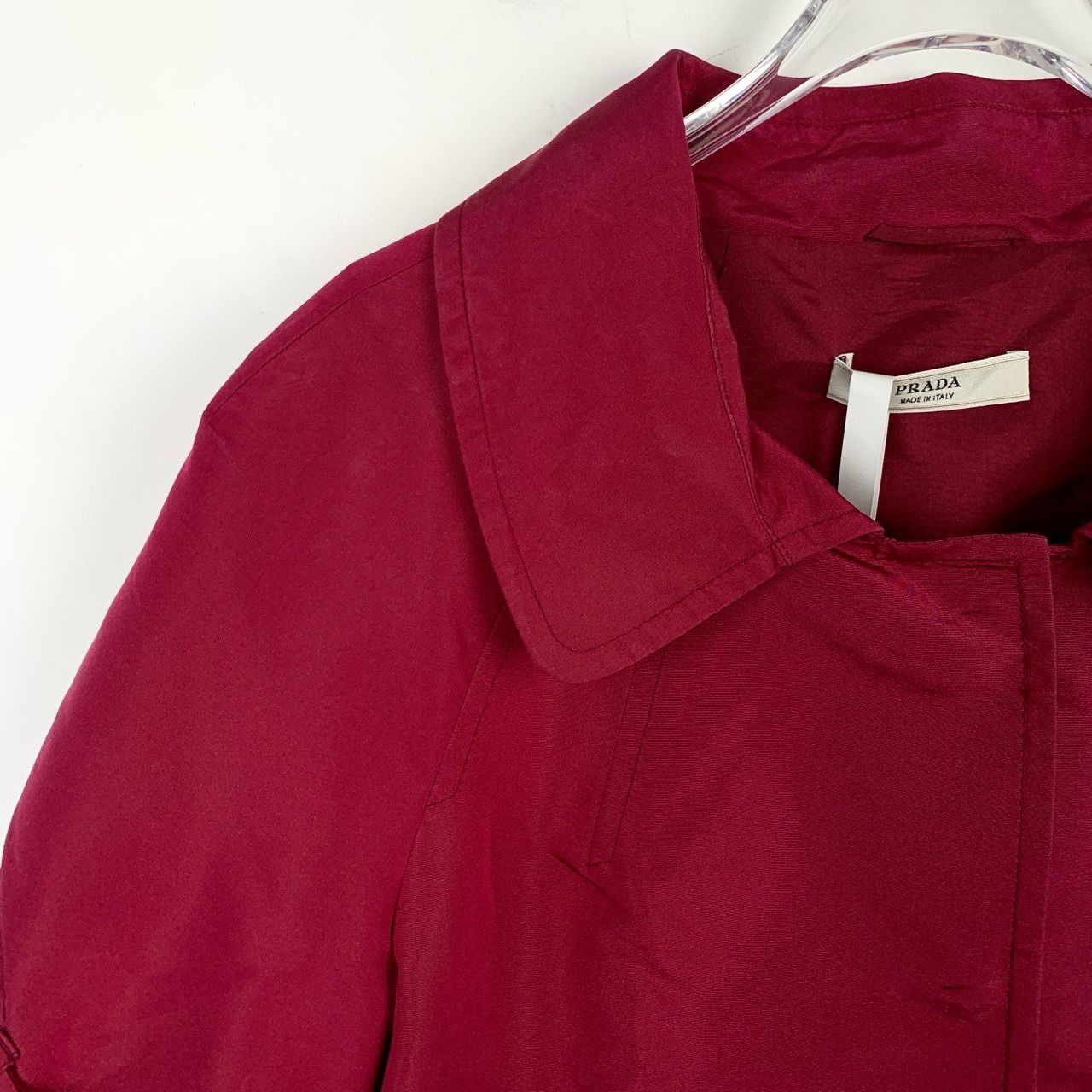 Prada Red Knit Short-Sleeve Jacket (Size M, 40) Size S / US 4 / IT 40 - 8 Thumbnail